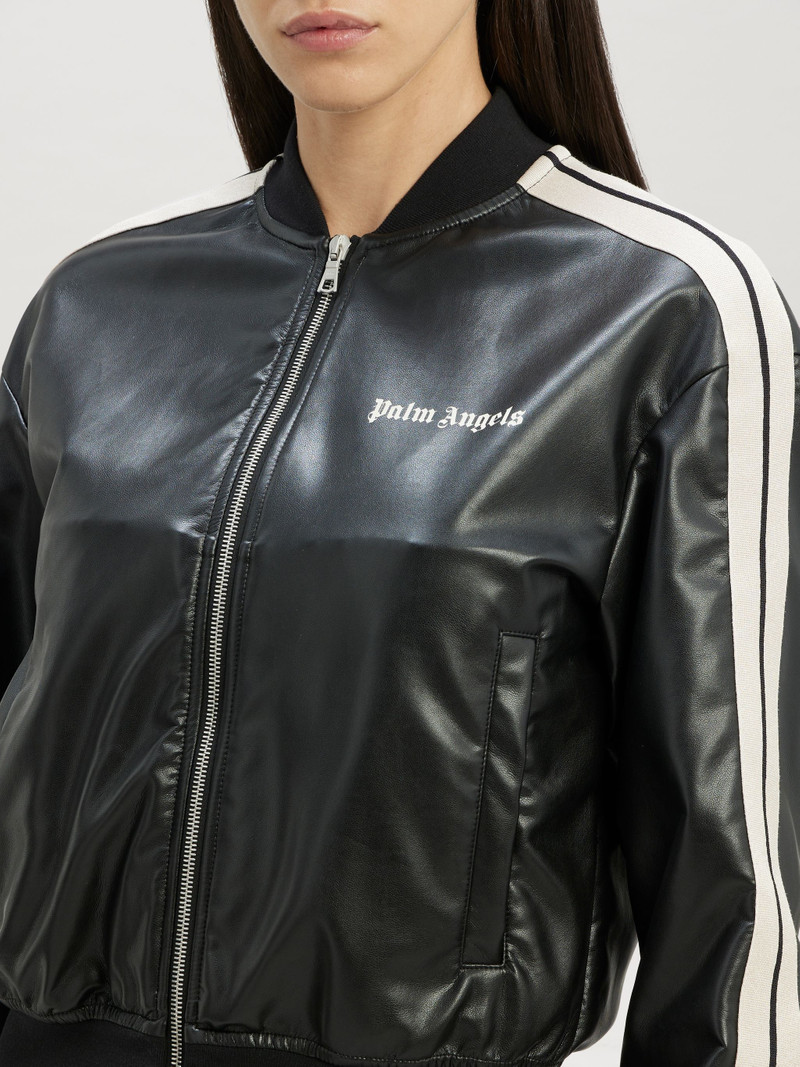 Leather Effect Bomber Trackjacket 6