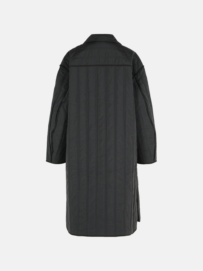 CLOSED QUILTED BLACK NYLON COAT outlook