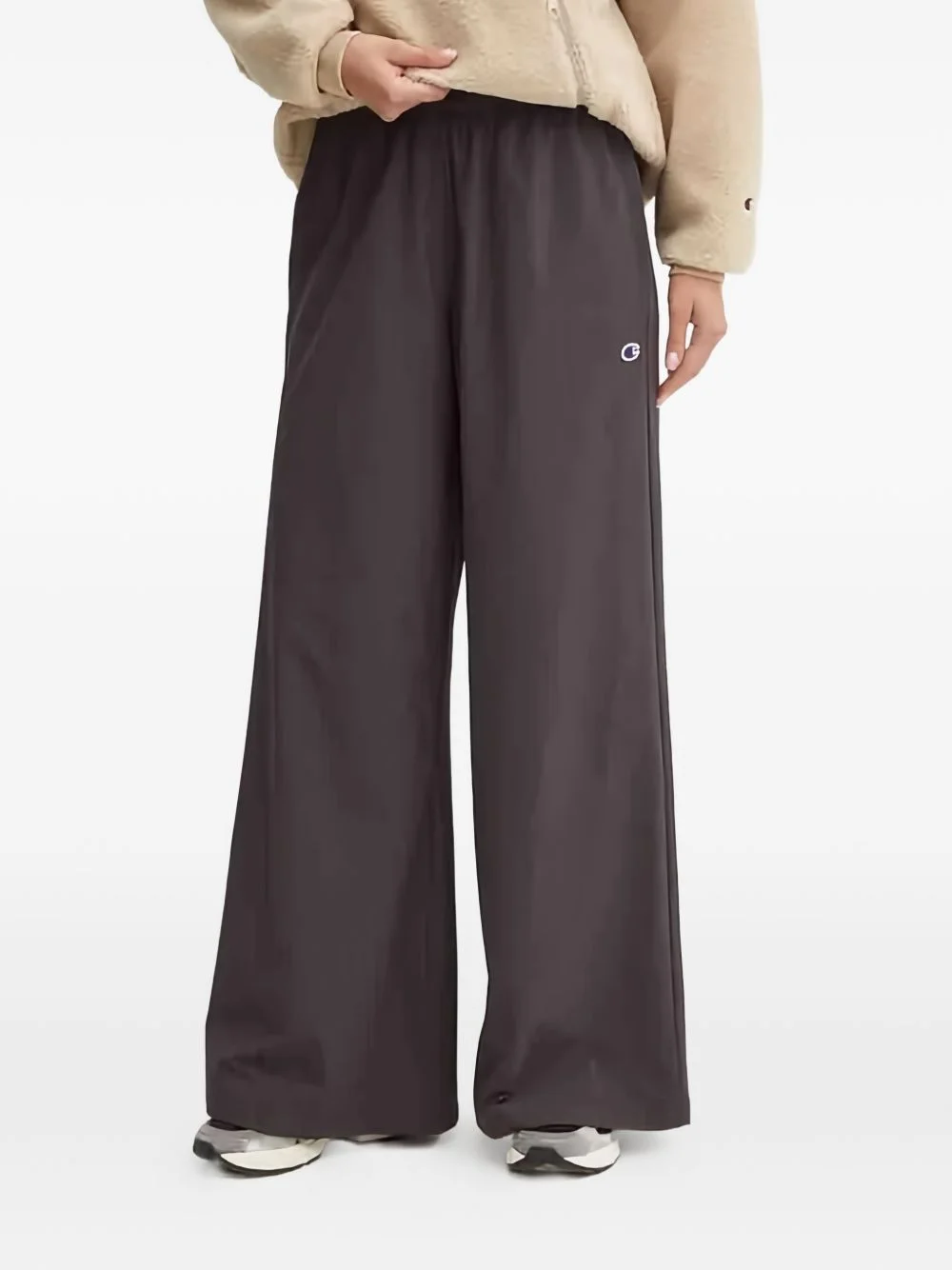 logo-patch track pants - 1