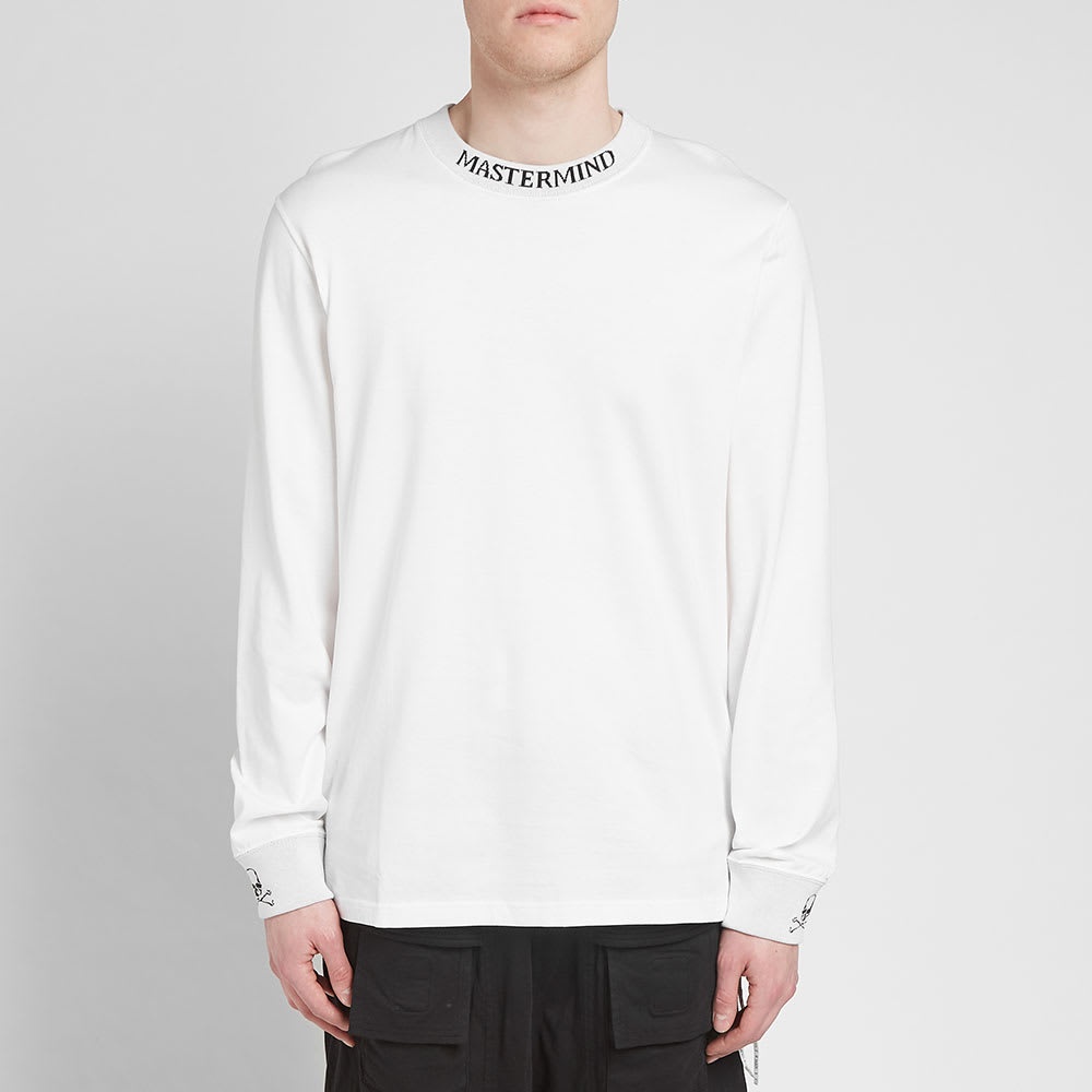 MASTERMIND WORLD Long Sleeve Logo Collar Tee - 3