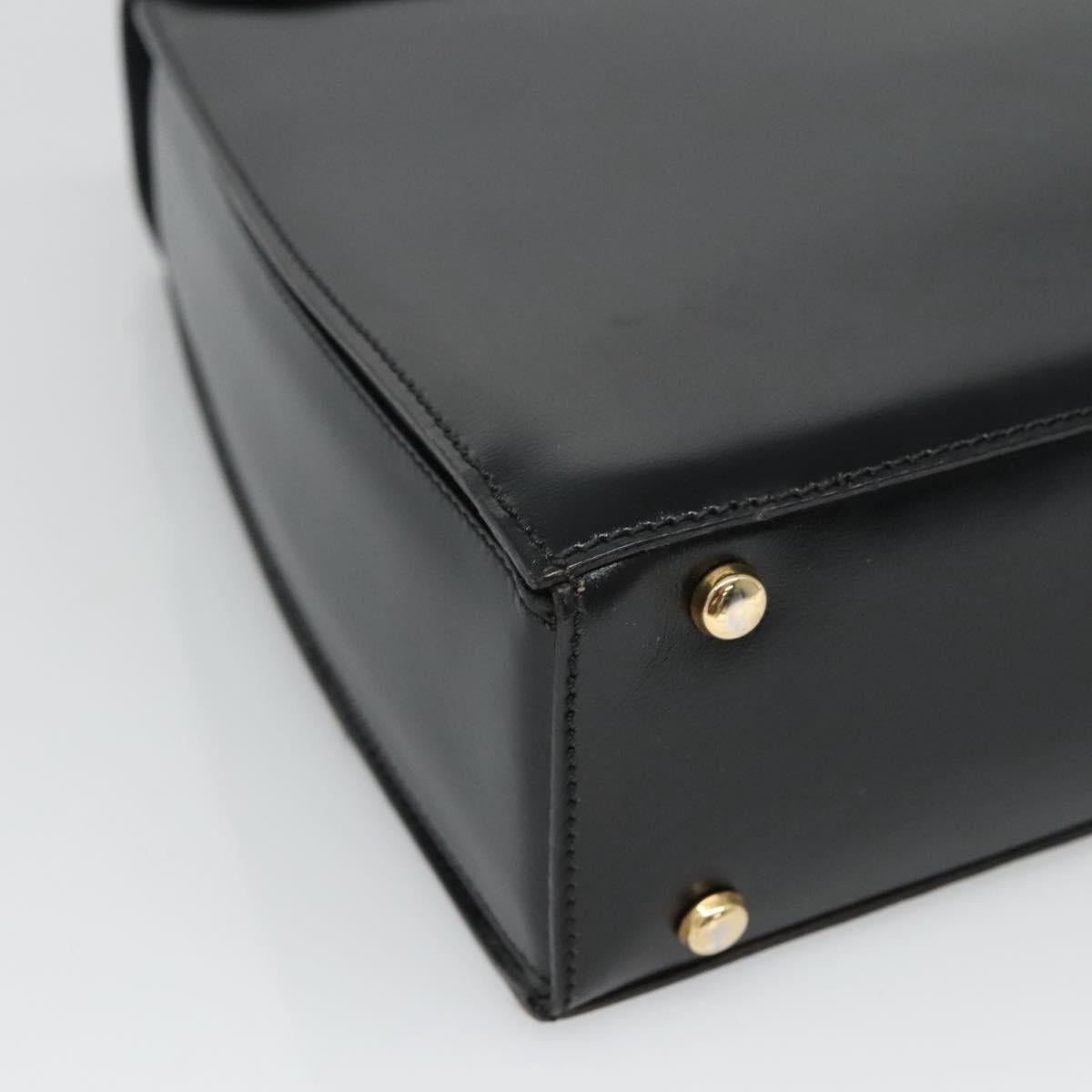 CELINE Hand Bag Leather Black - 13