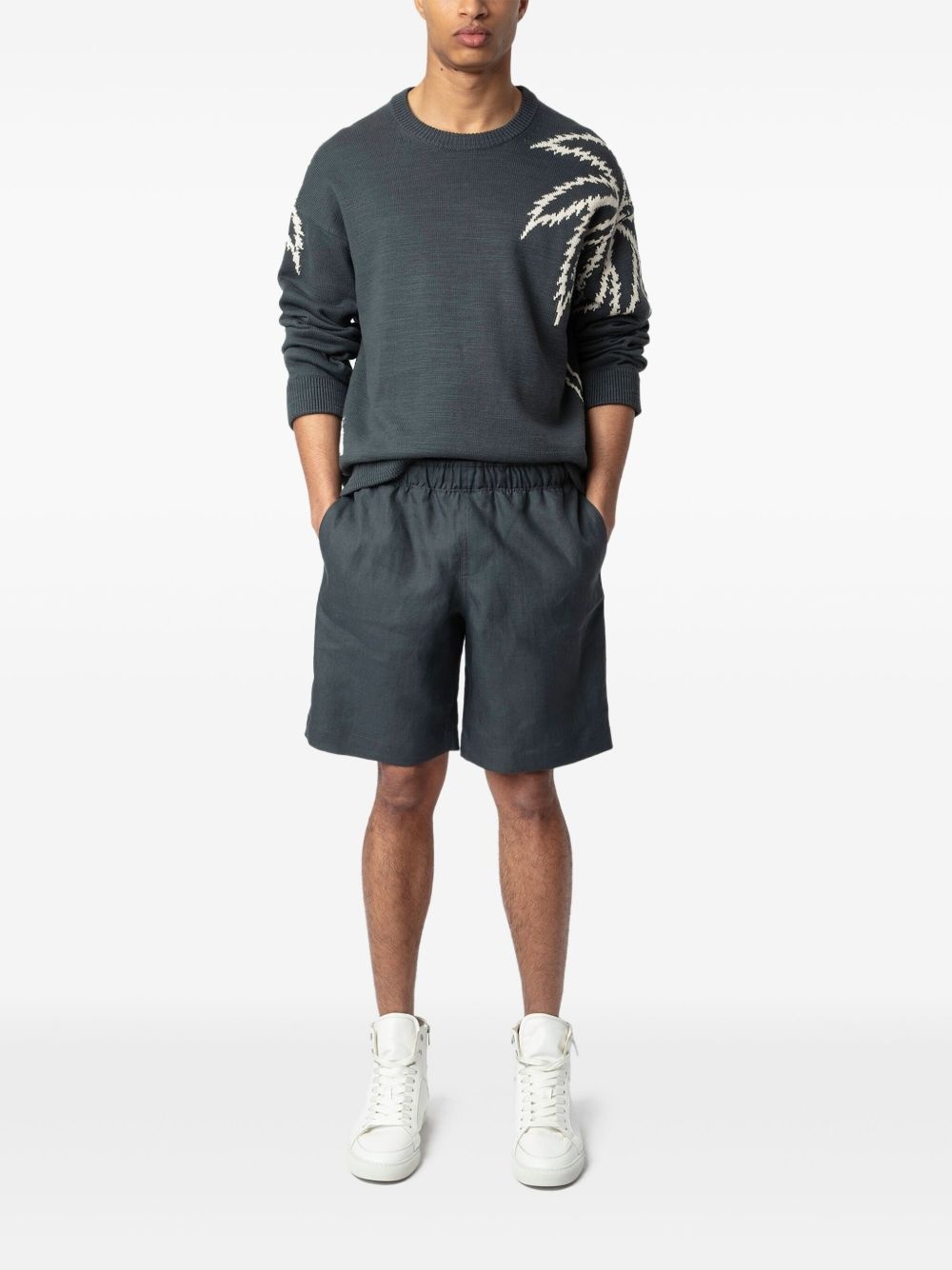 elasticated-waist shorts - 2