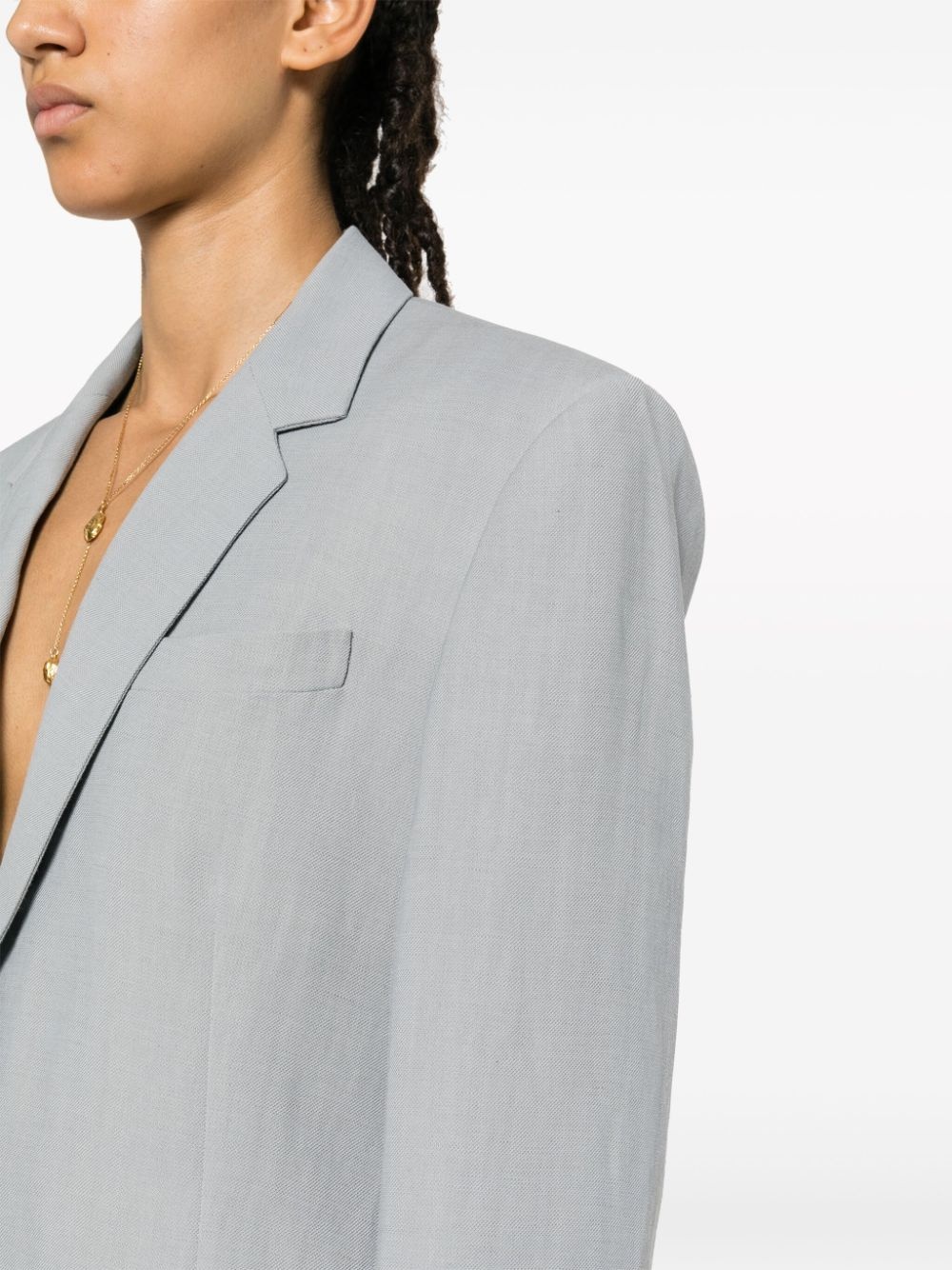 single-breasted blazer - 5