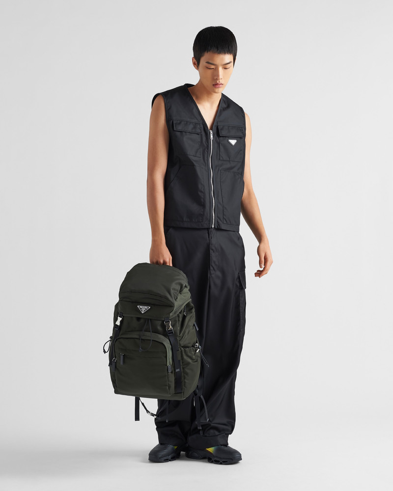 Prada Re-Nylon and Saffiano leather backpack outlook