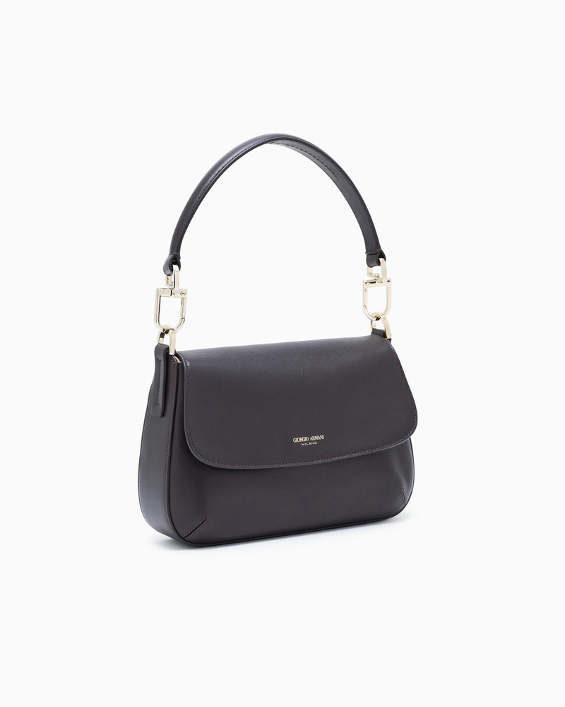 GIORGIO ARMANI Small la Prima soft baguette bag in nappa leather outlook