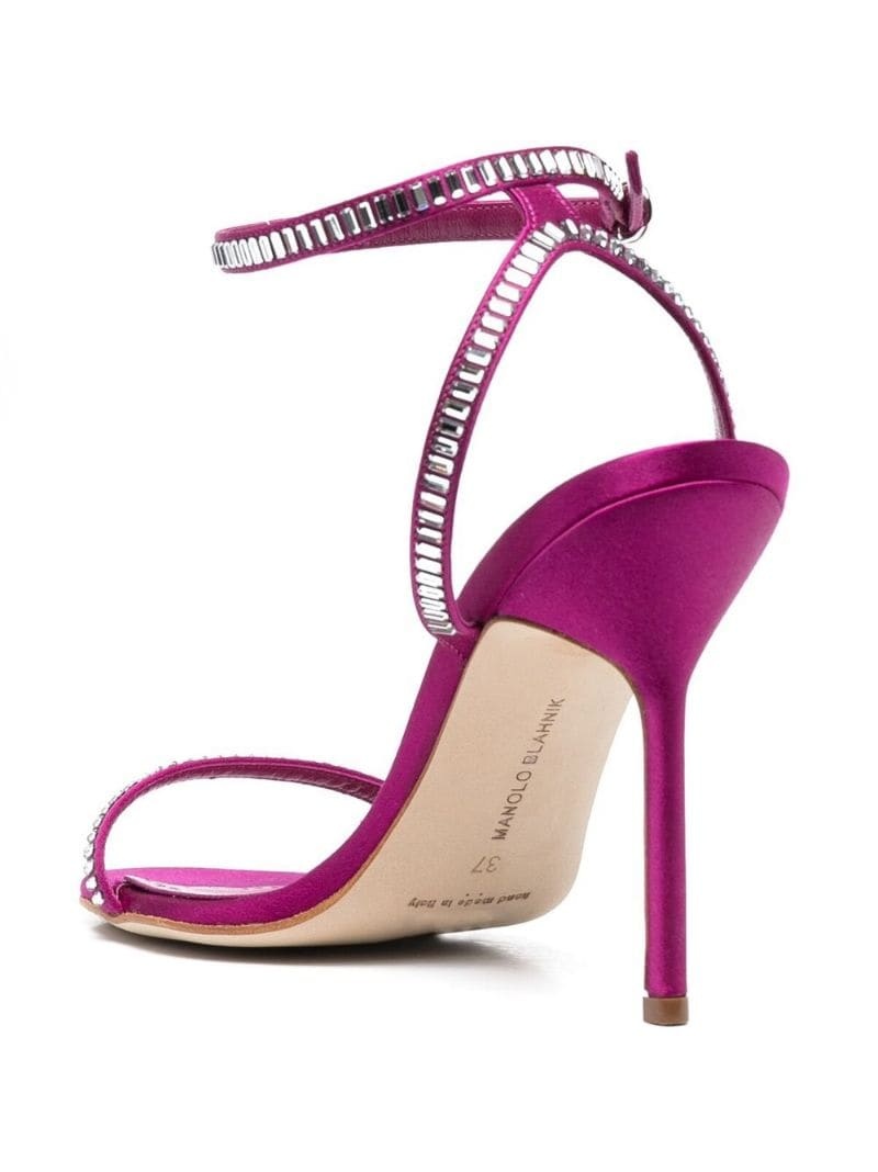 Crinastra 105mm satin strappy sandals - 3