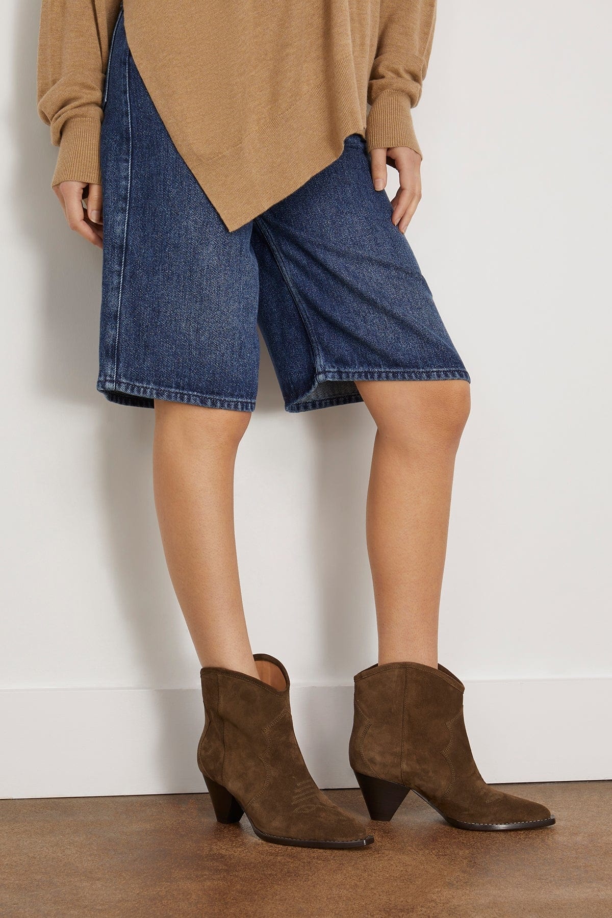 Isabel Marant Darizo Ankle Boot in Khaki | hampdenclothing