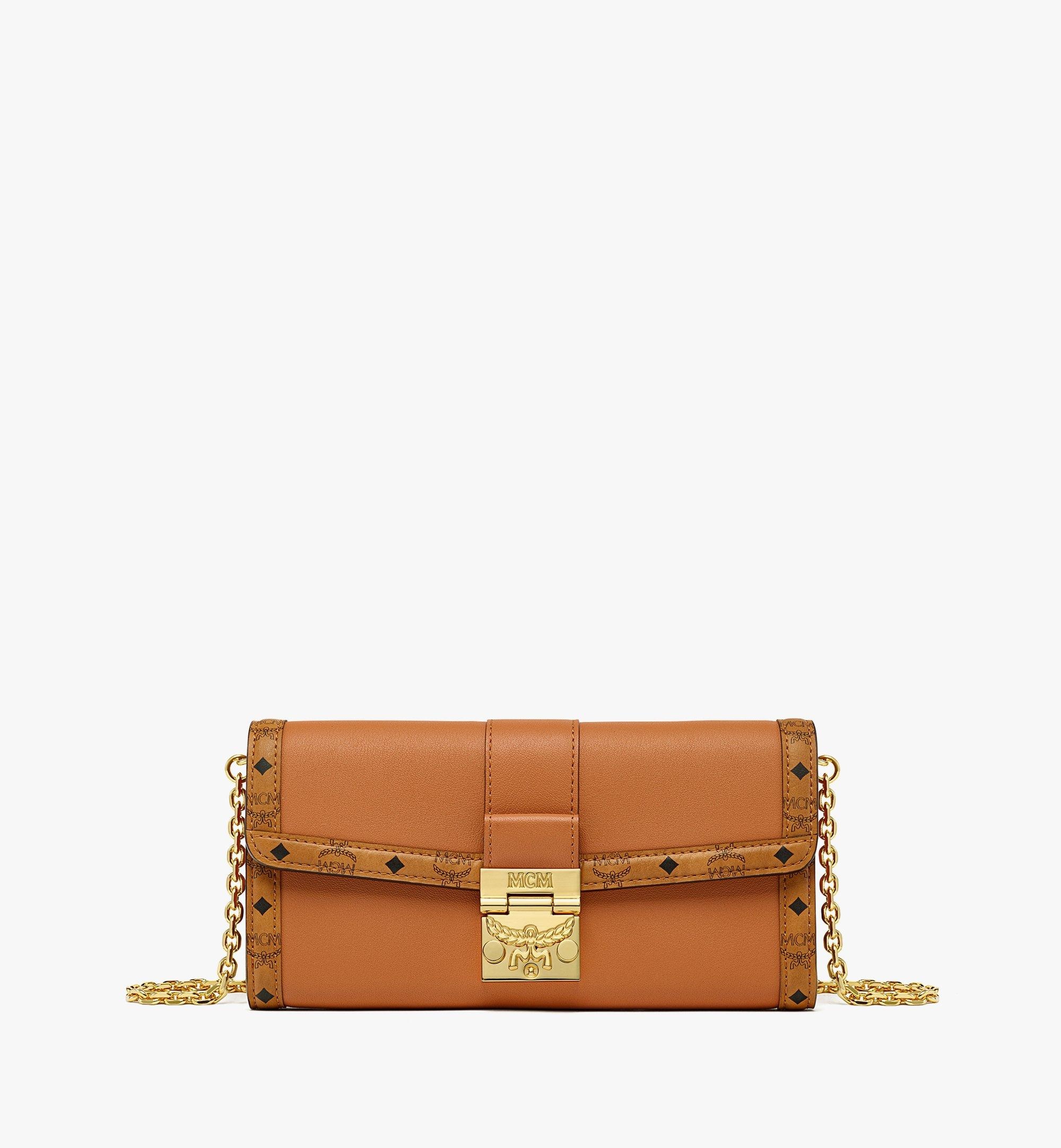 MCM Tracy Chain Wallet in Leather Visetos Mix | mcm | REVERSIBLE