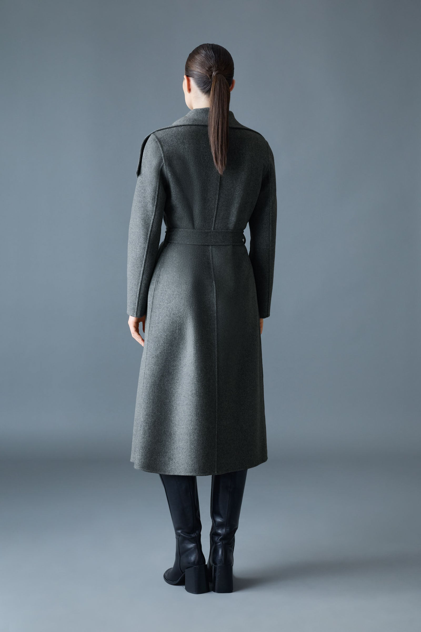 MAI-CN Double-face wool wrap coat - 4