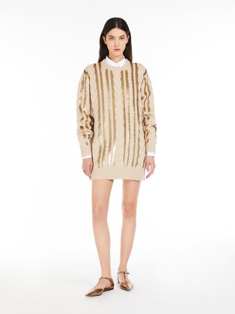 Max Mara MAMBO Short wool and cashmere dress outlook