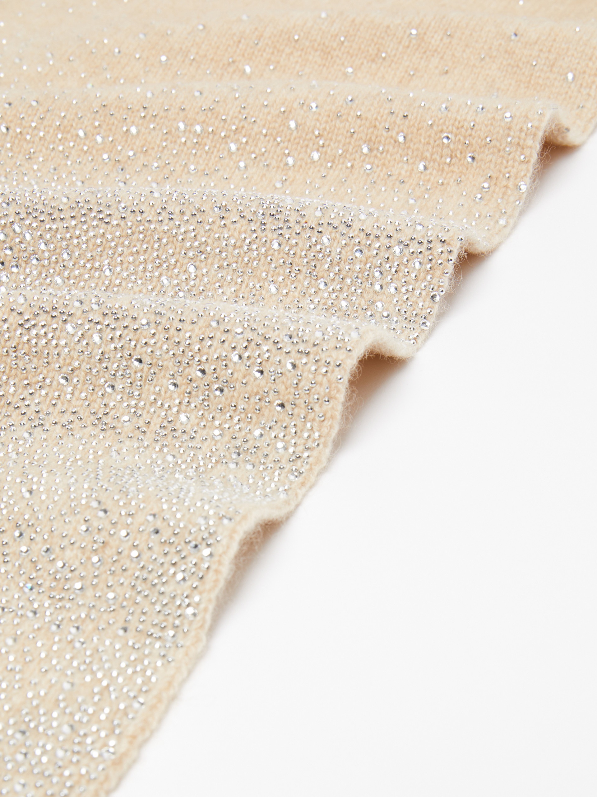 BARI Cashmere and rhinestone scarf - 3