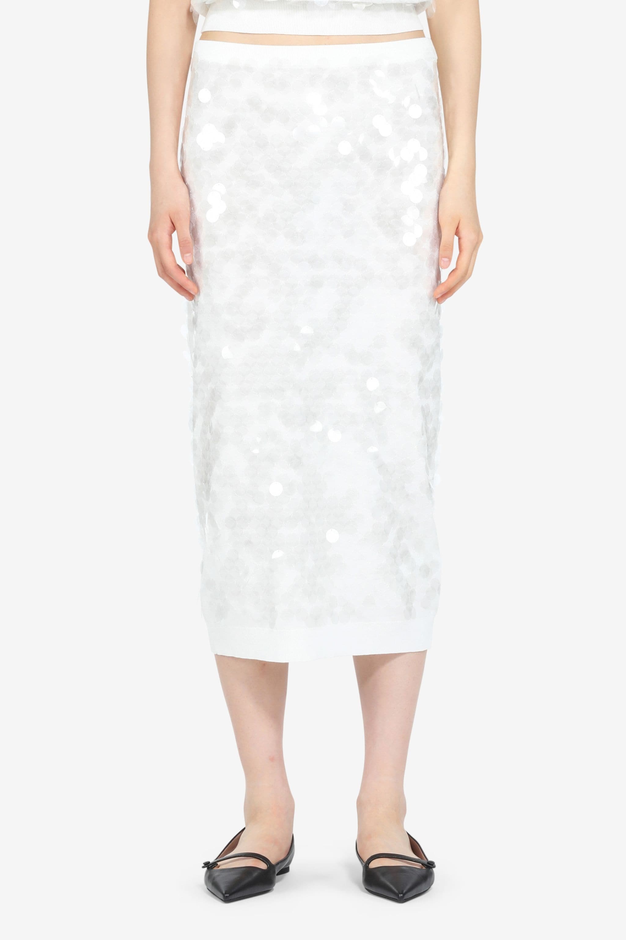 SEQUIN COTTON SKIRT - 1