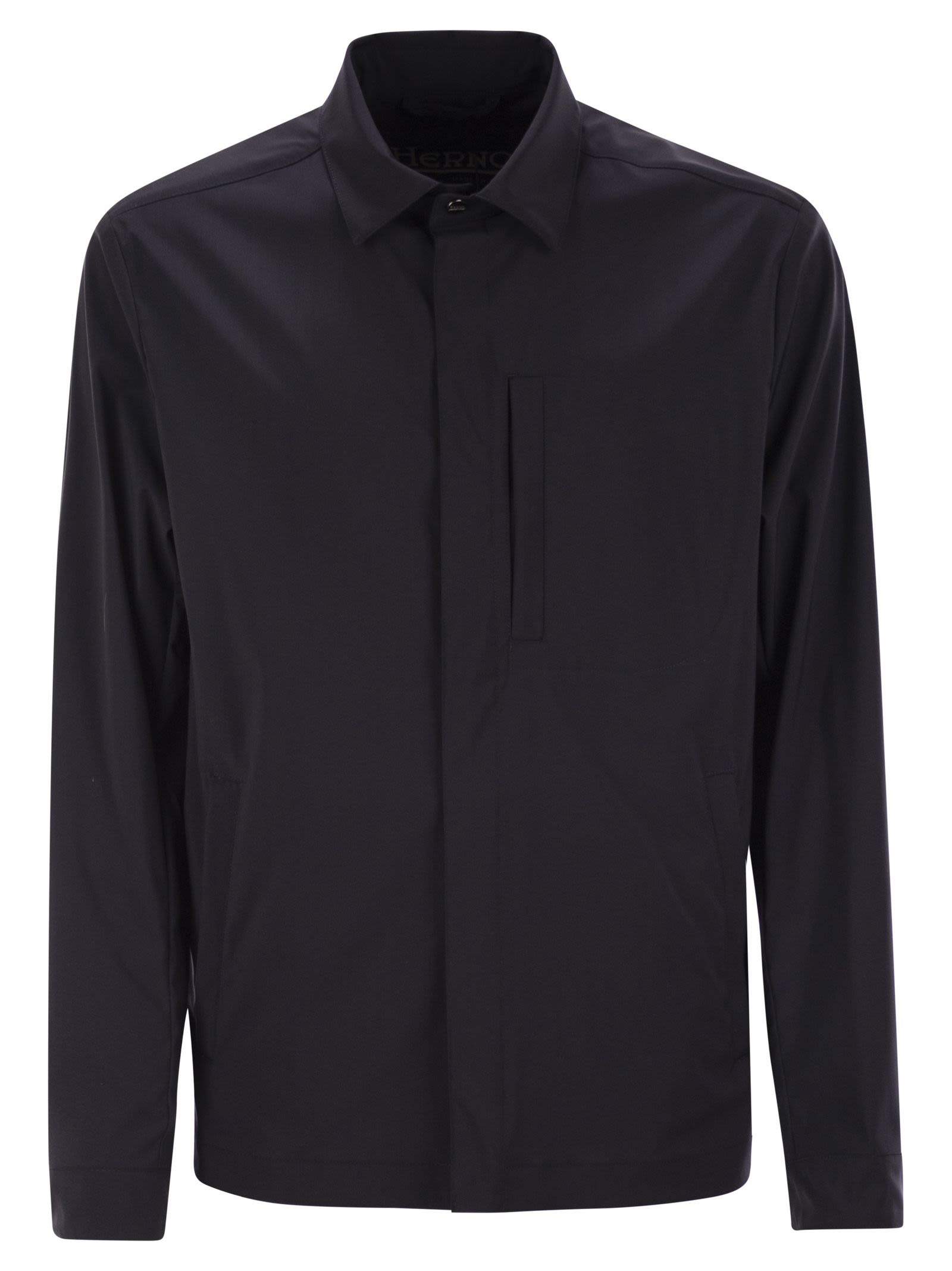 Herno Men Shirt-Cut Jacket In Tech Wool - 1