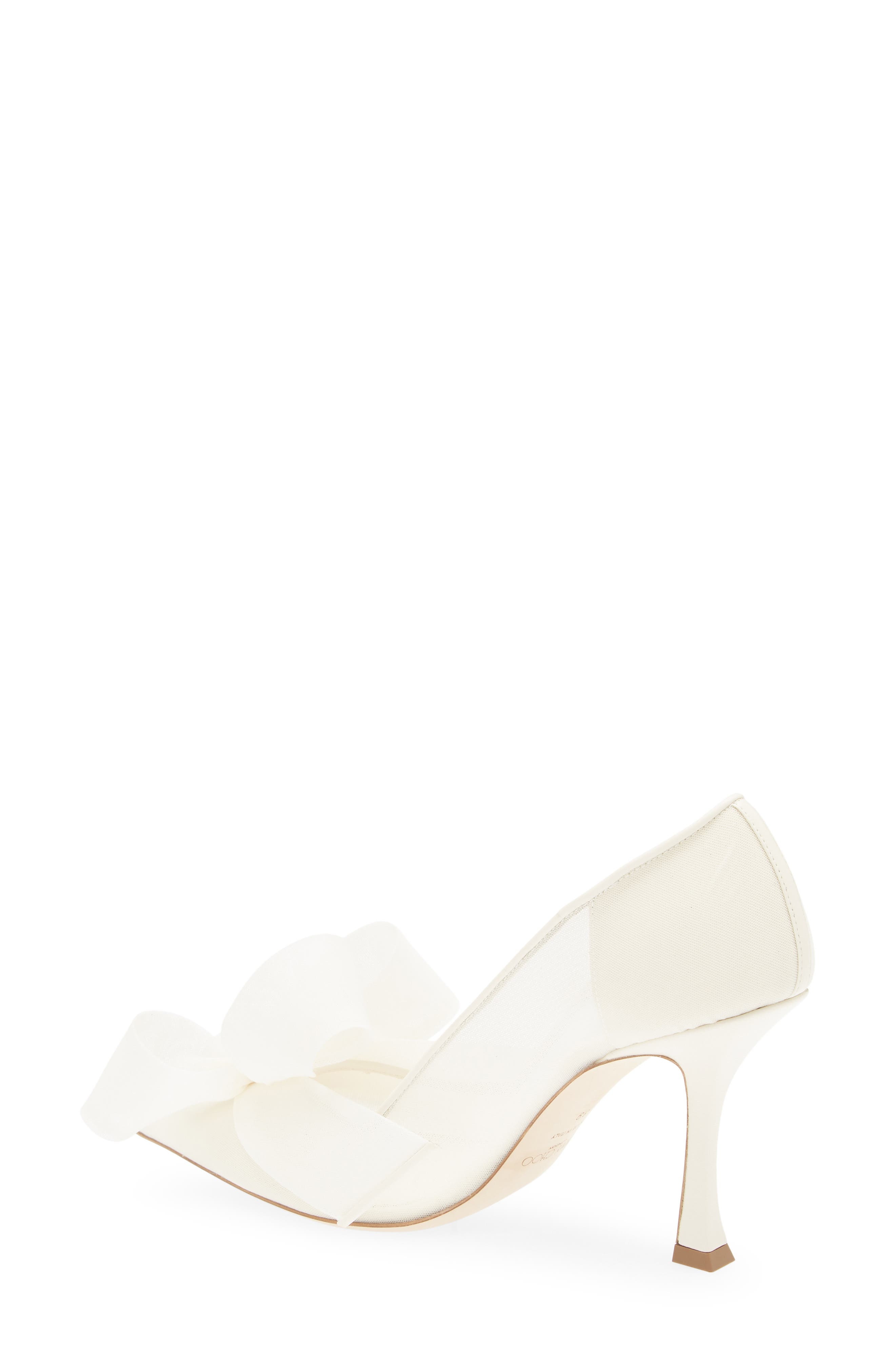 Jimmy Choo Staz Pointed Toe Pump in Ivory/Ivory at Nordstrom - 2