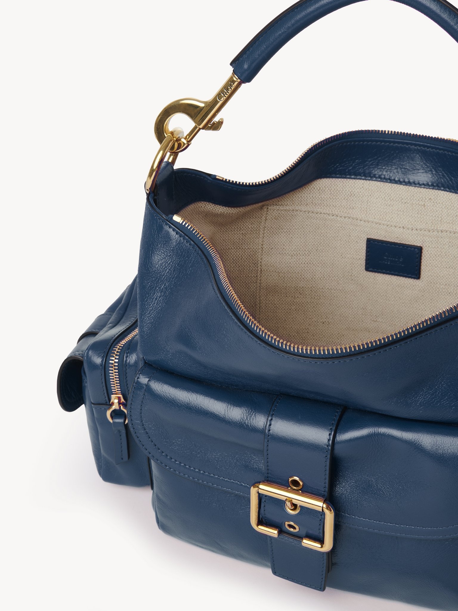 CAMERA BAG IN SHINY LEATHER - 6