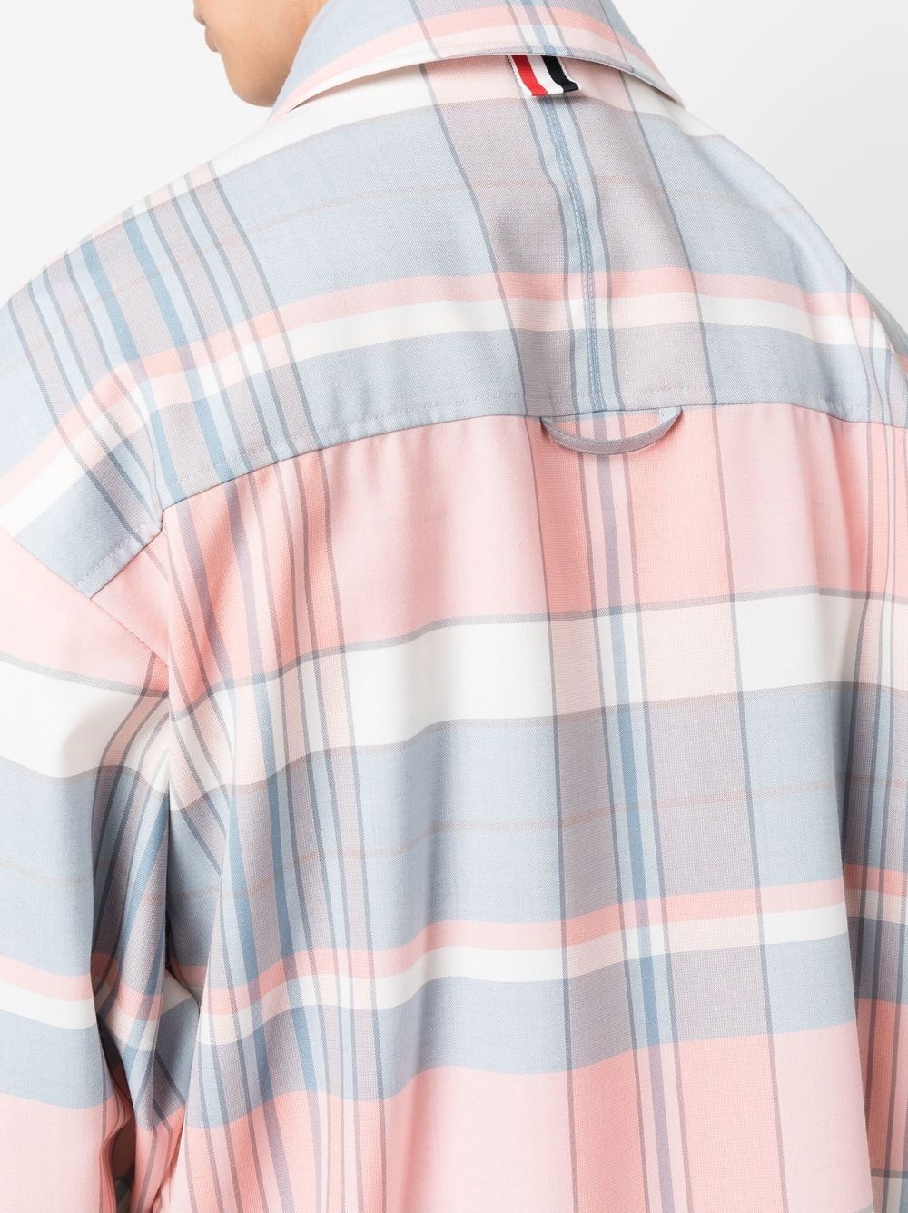 checked oversized shirt - 5