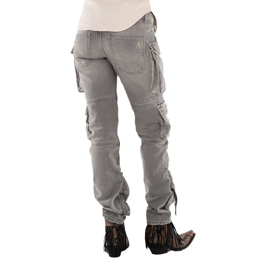 The Attico Ladies Grey Essie Long Pants - 6