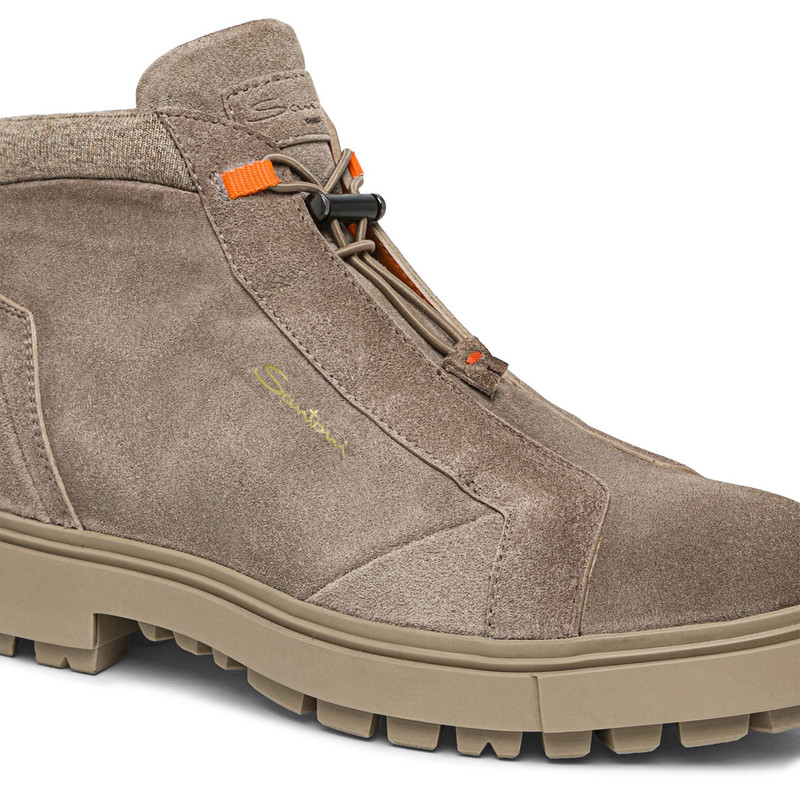 Men's brown suede hiking boot 6