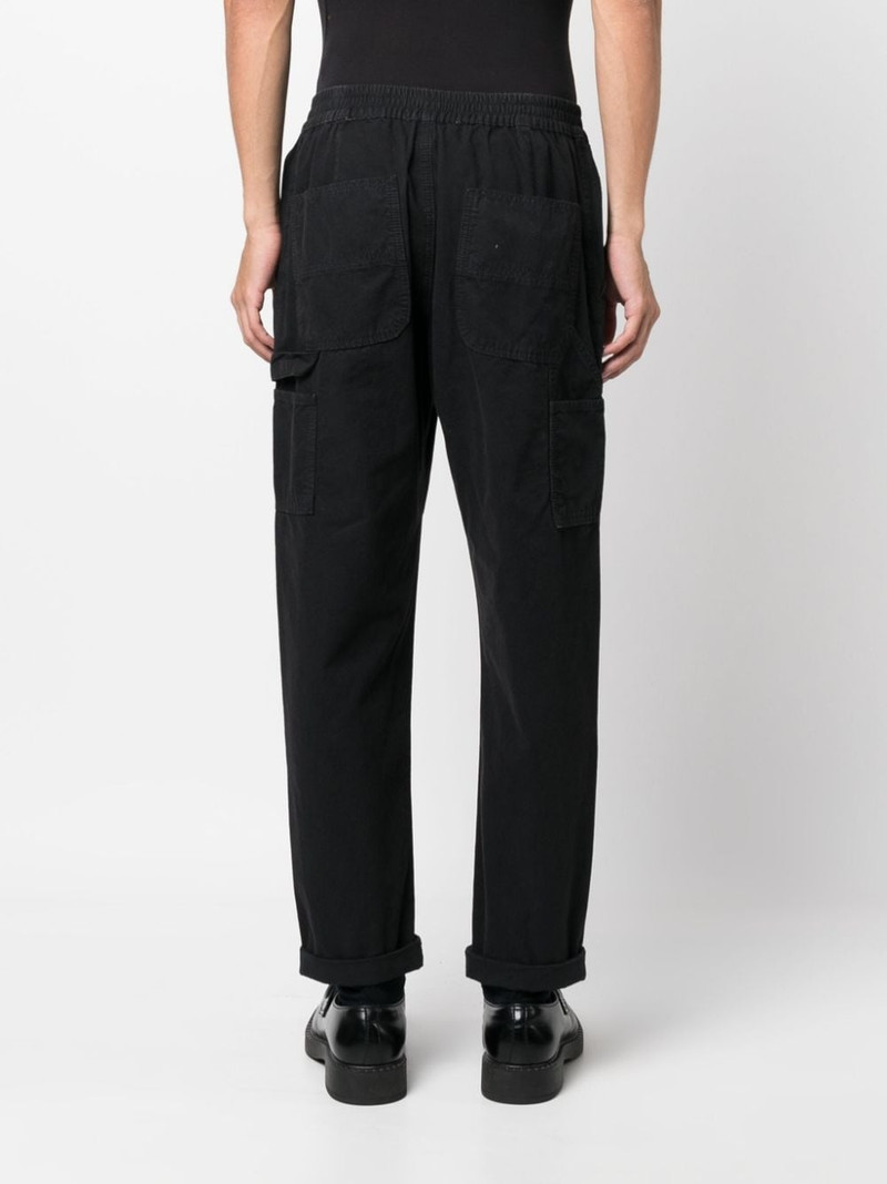logo-embroidered straight-leg trousers 4