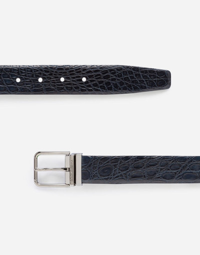 Dolce & Gabbana Crocodile nappa belt outlook