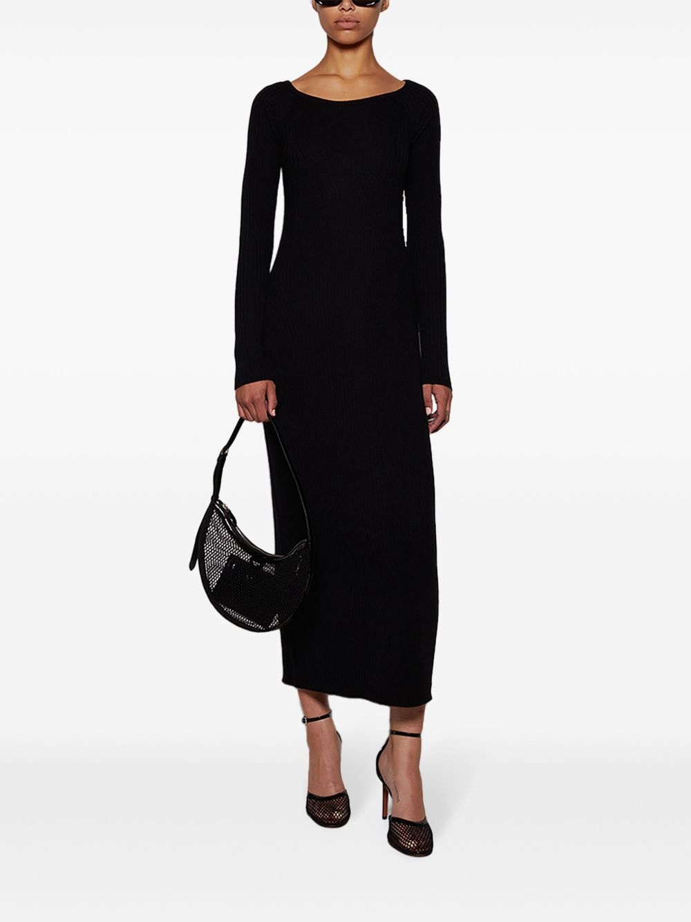 wool-cashmere knitted dress - 2