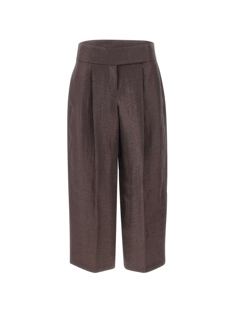 pleated-design trousers 1