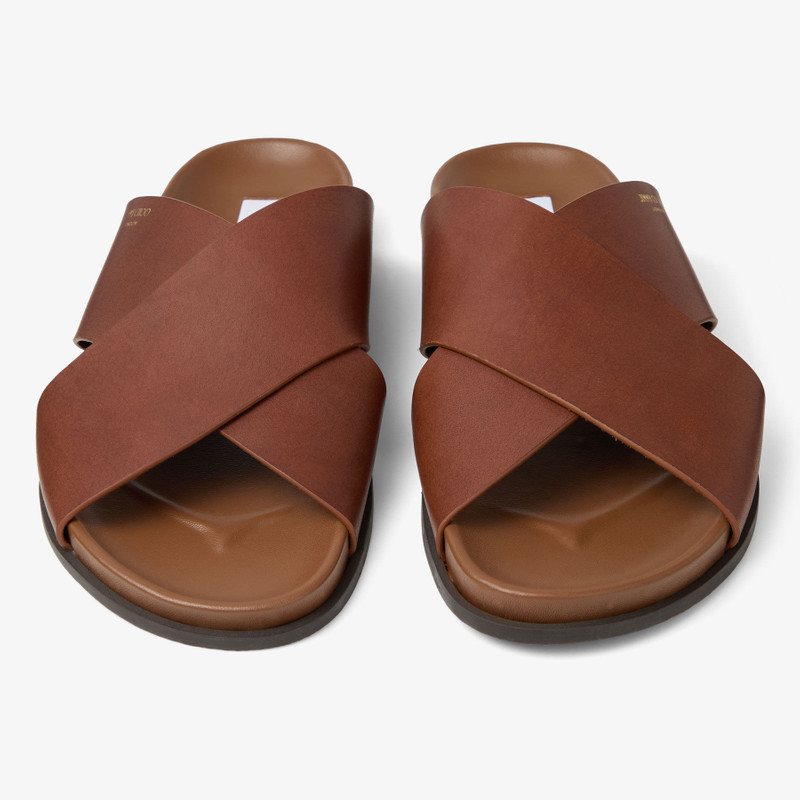 Sol Slide Cigar Vachetta Leather Slides 3