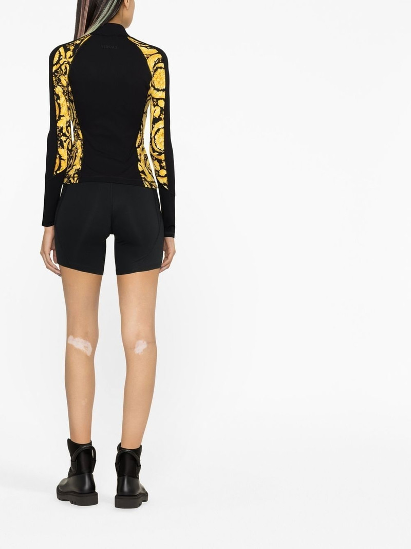 baroque-print zip-up jacket 4