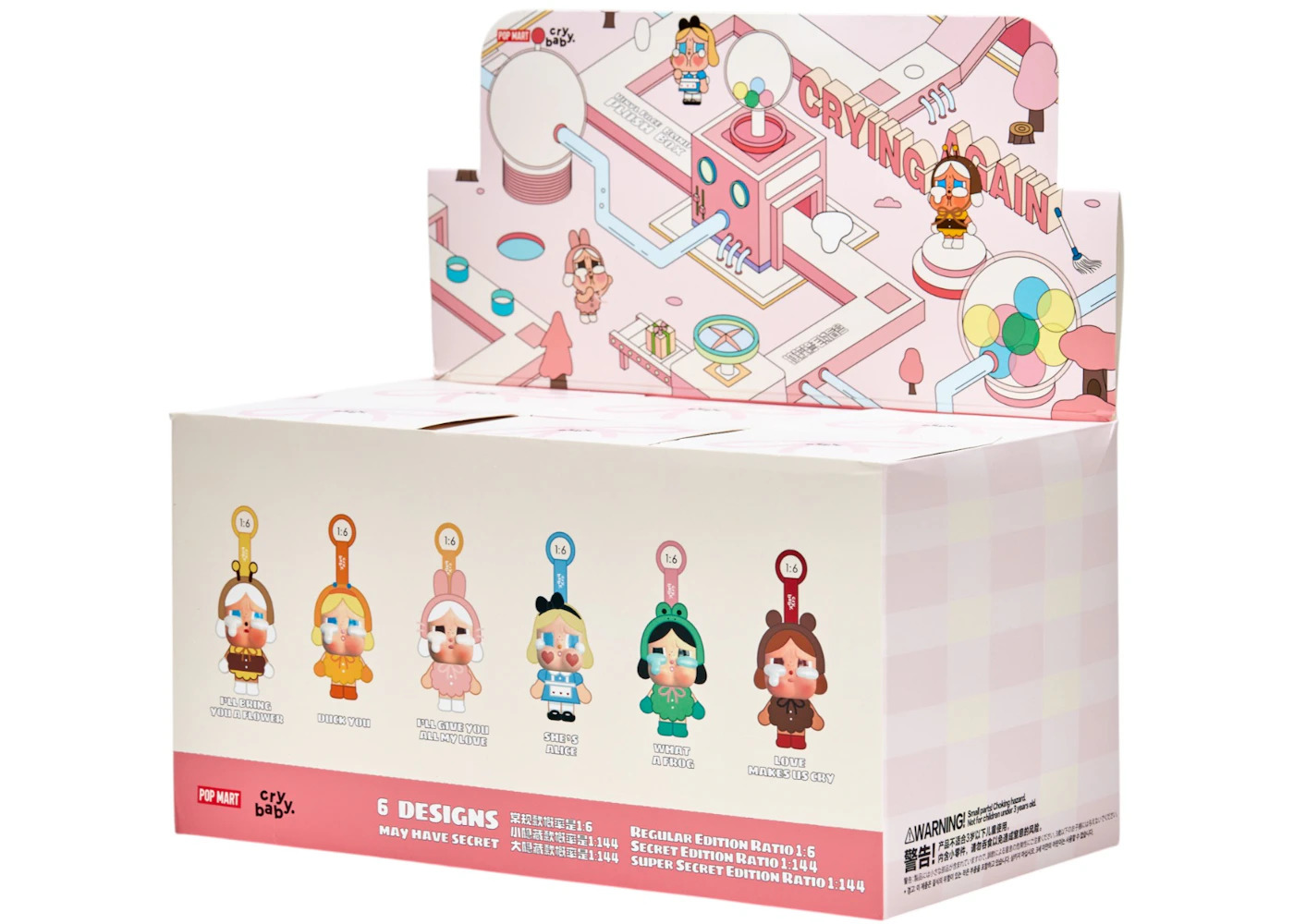Pop Mart CryBaby Crying Again Series Vinyl Face Plush Sealed Case (6 Blind Box) - 3