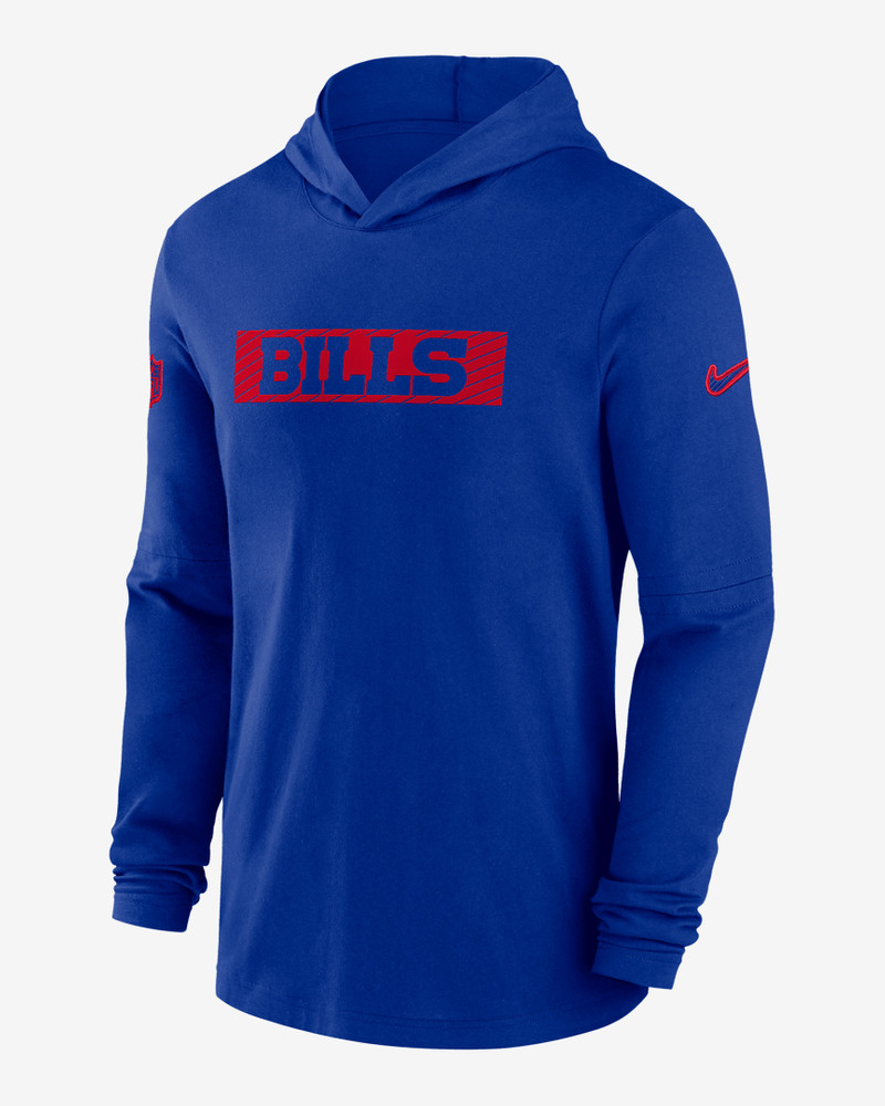 Buffalo Bills Sideline Men's Nike Dri-FIT NFL Long-Sleeve Hooded Top 1