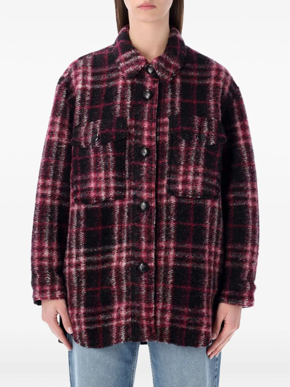 checked overshirt - 1
