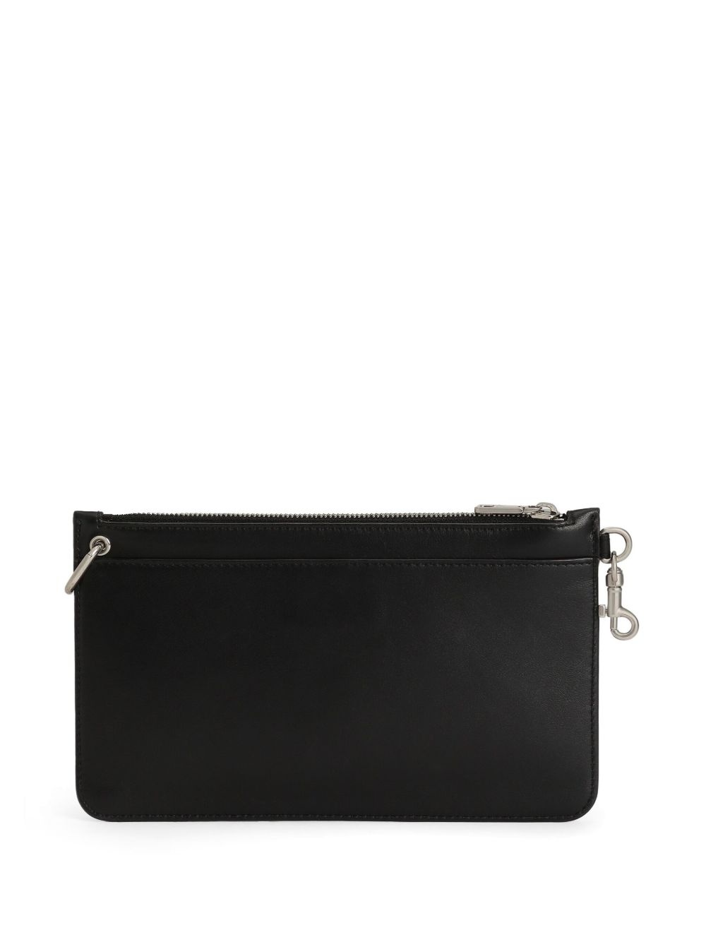 logo-lettering clutch bag - 2