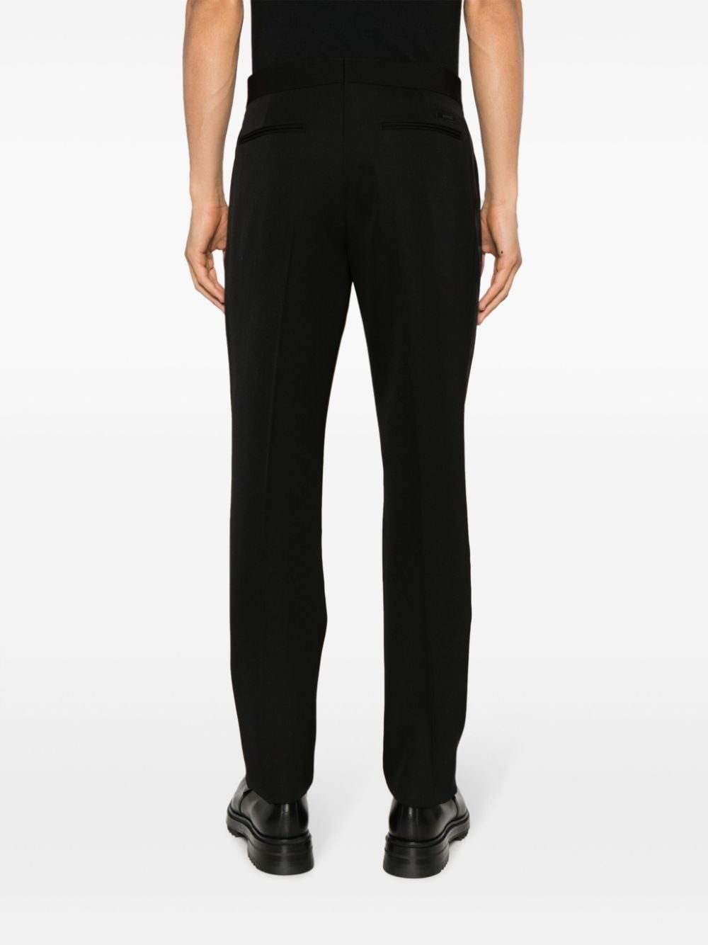 straight-leg wool trousers - 4