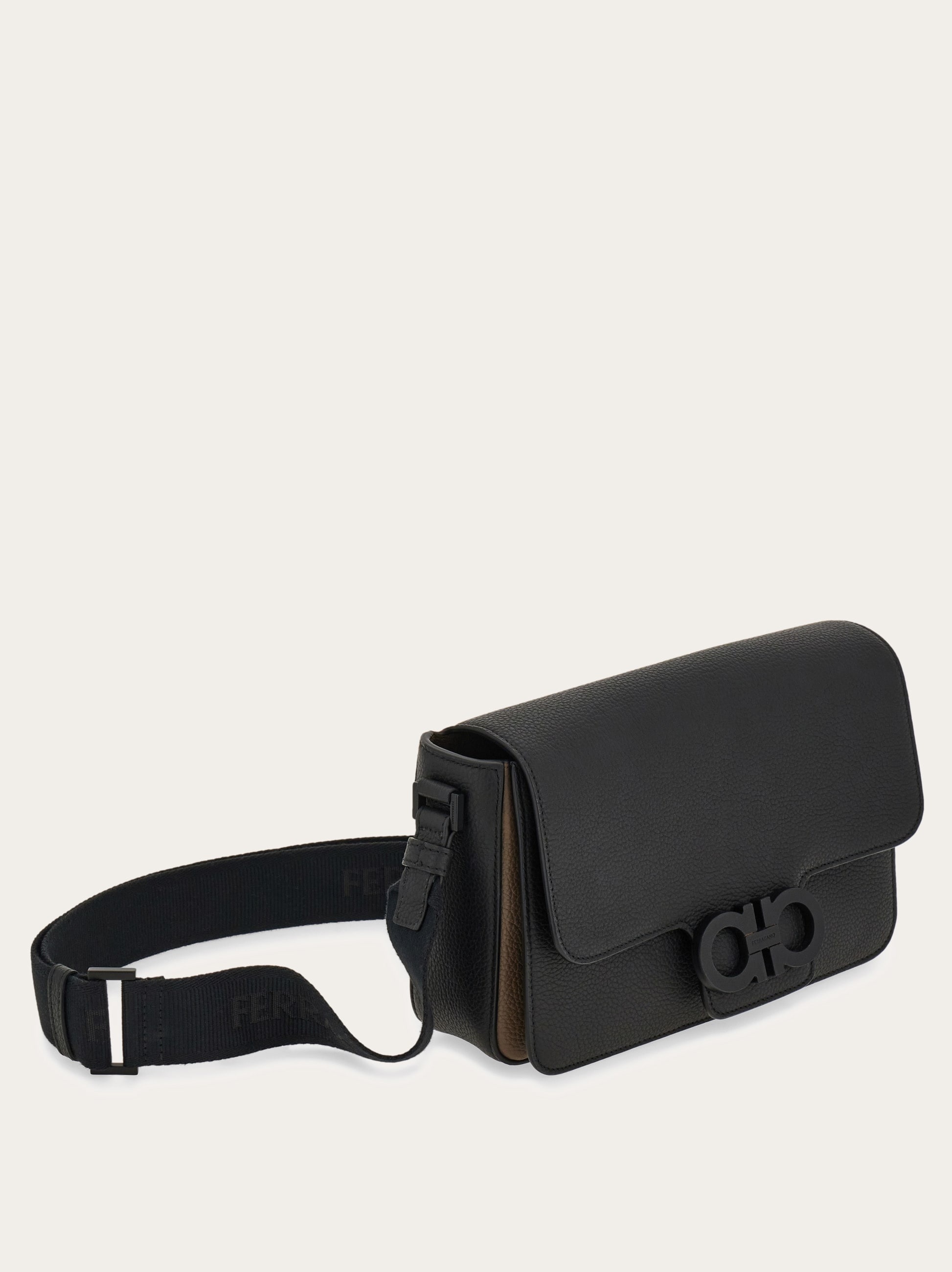 Double Gancini messenger bag - 6