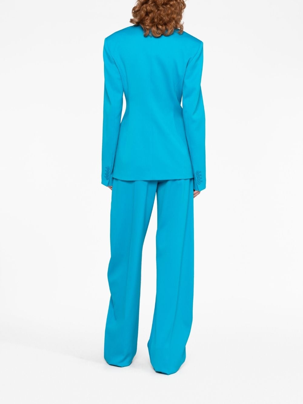 single-breasted virgin-wool blazer - 4