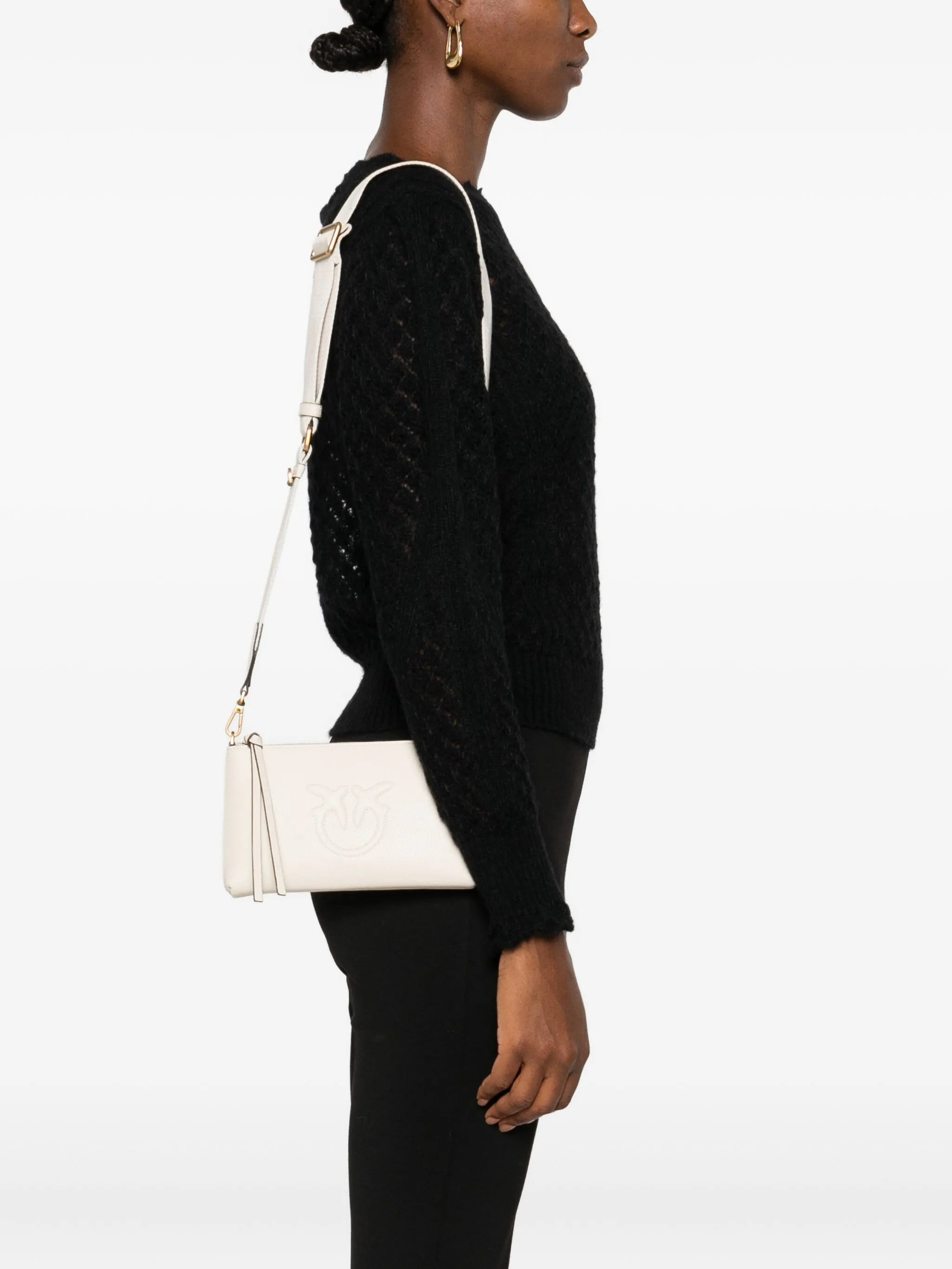 Pinko Embossed-logo Leather Cross-body Bag - 4