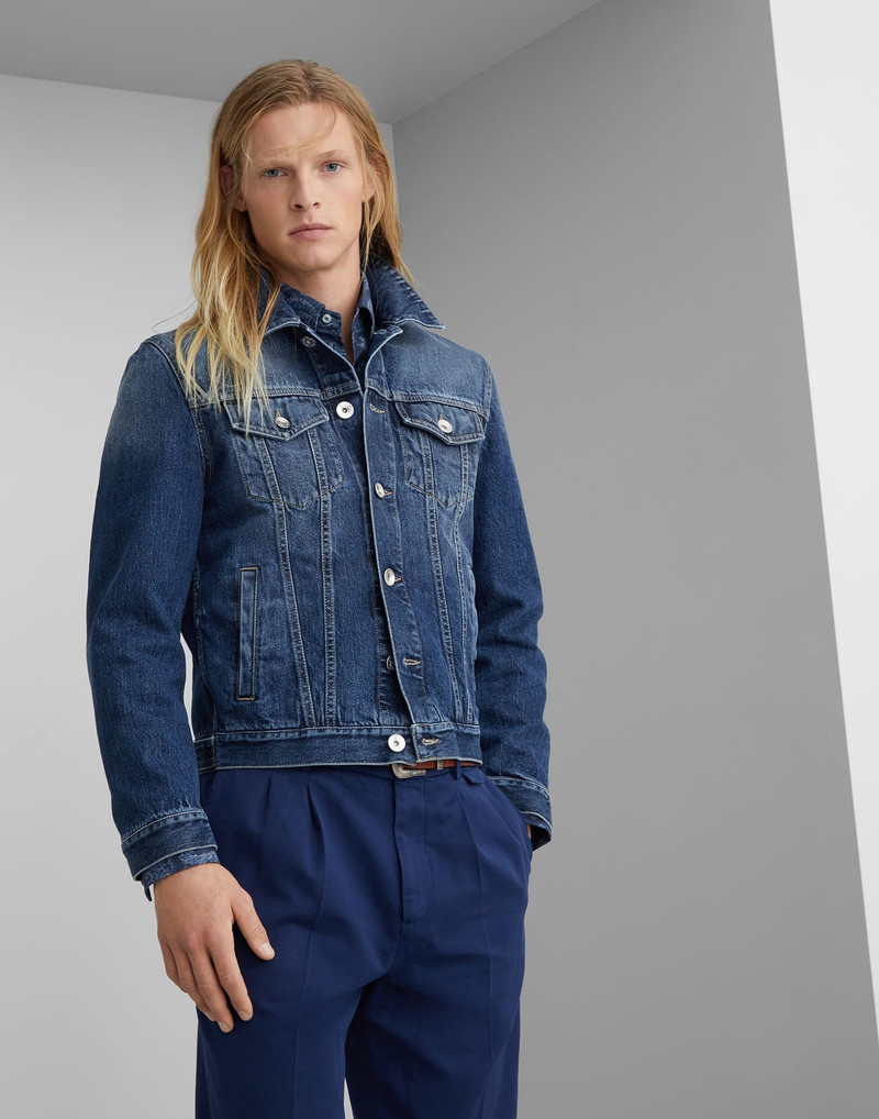 Denim four-pocket jacket 1