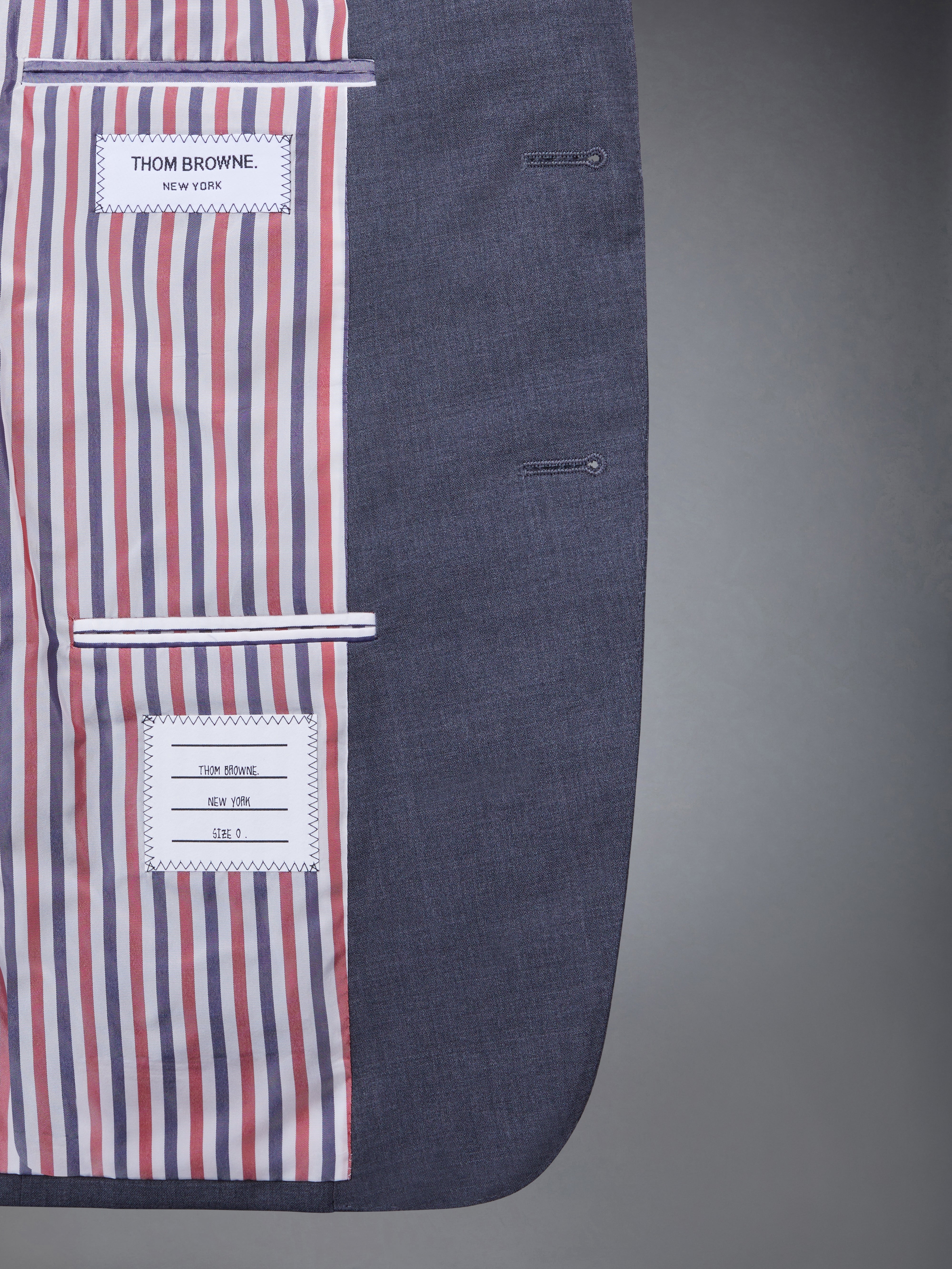 PLAIN WEAVE SUITING 4-BAR CLASSIC SPORT COAT - 5