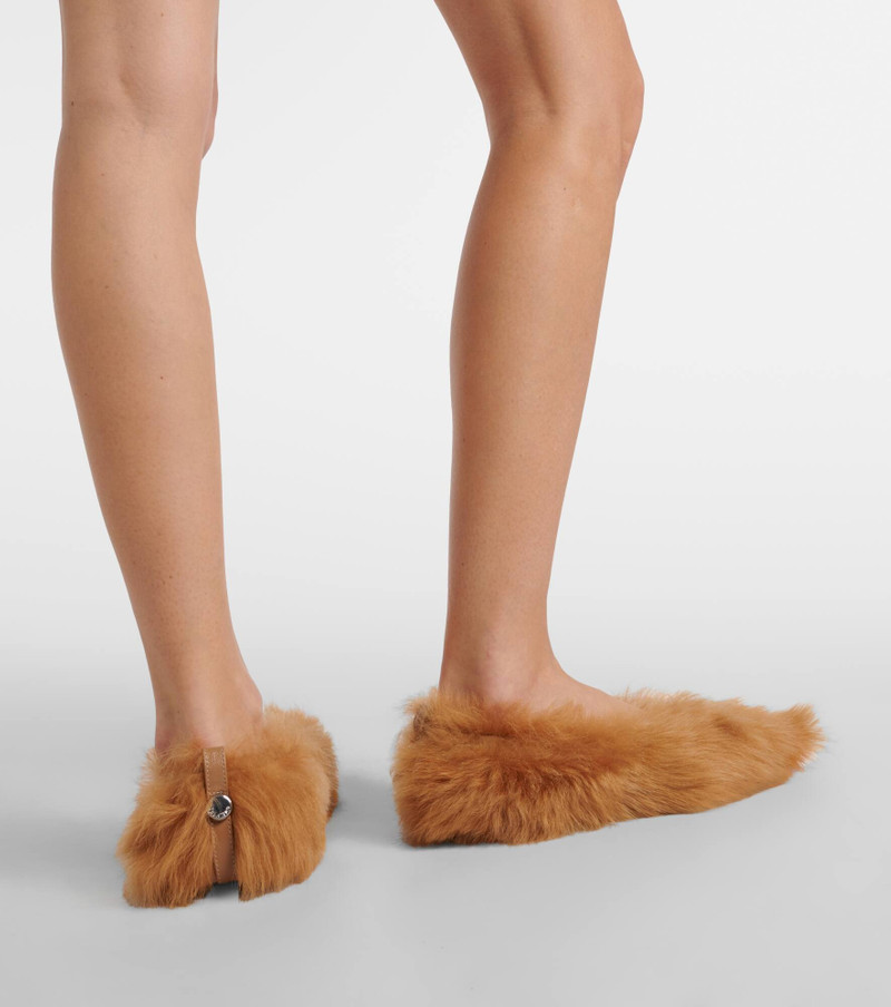 Eva shearling ballet flats 7