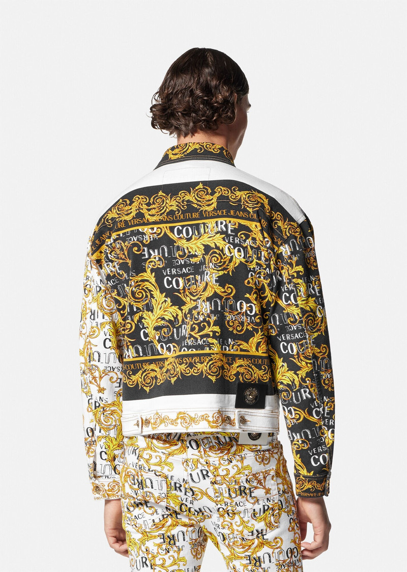 Logo Couture Denim Jacket 4