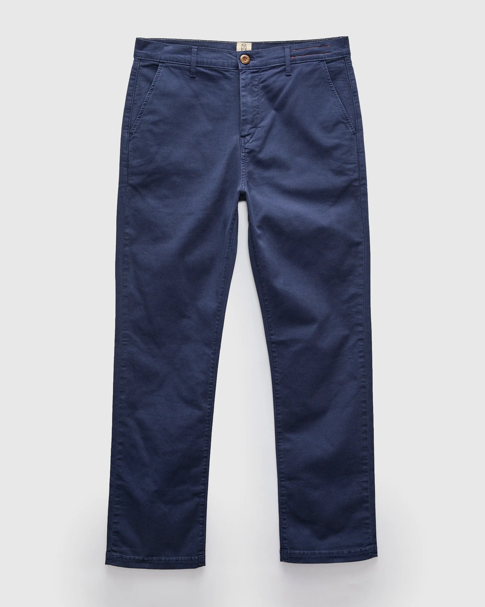 Pipe Straight Oxford Chino in Navy - 1