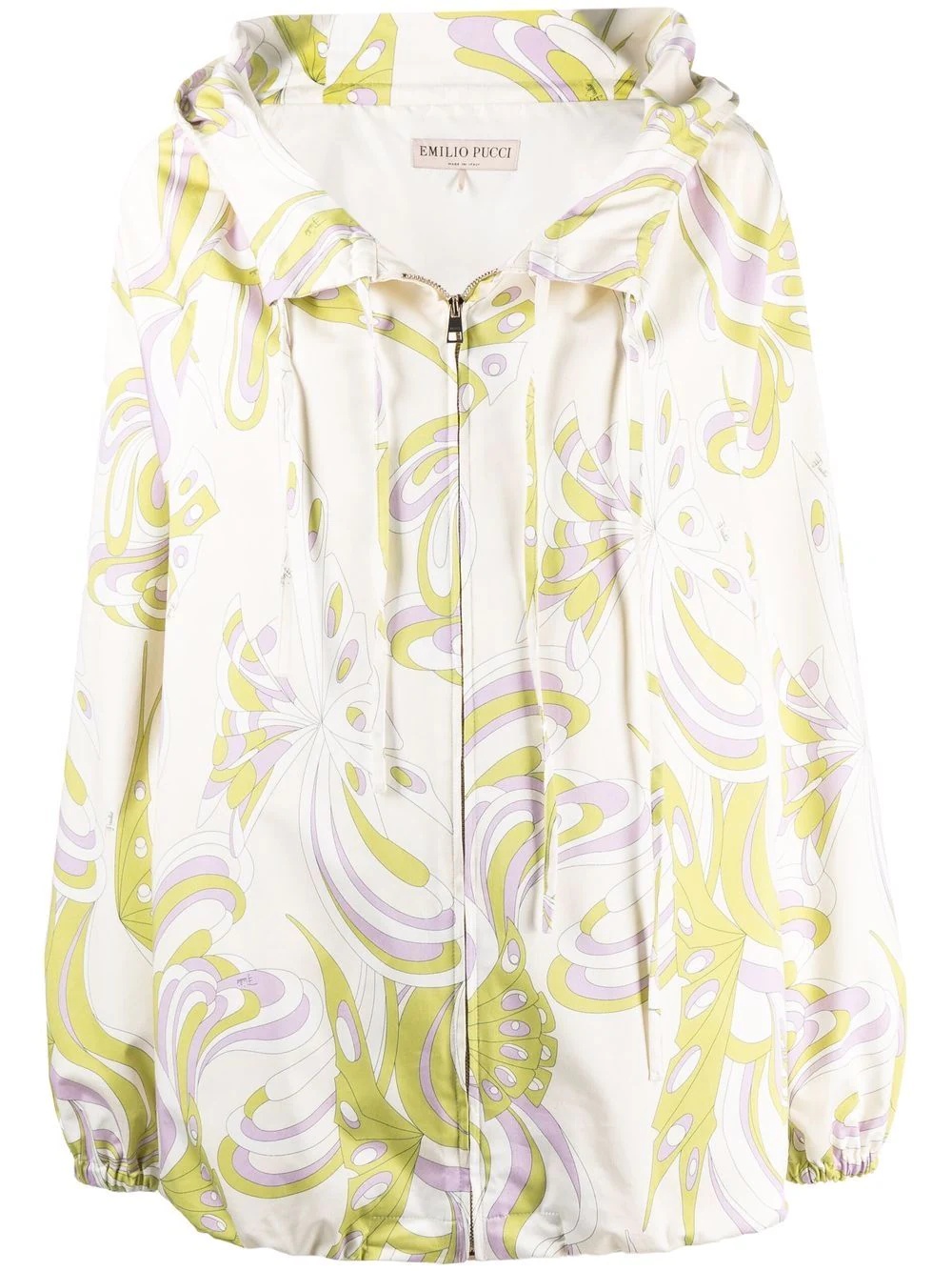 graphic-print zip-fastening jacket - 1