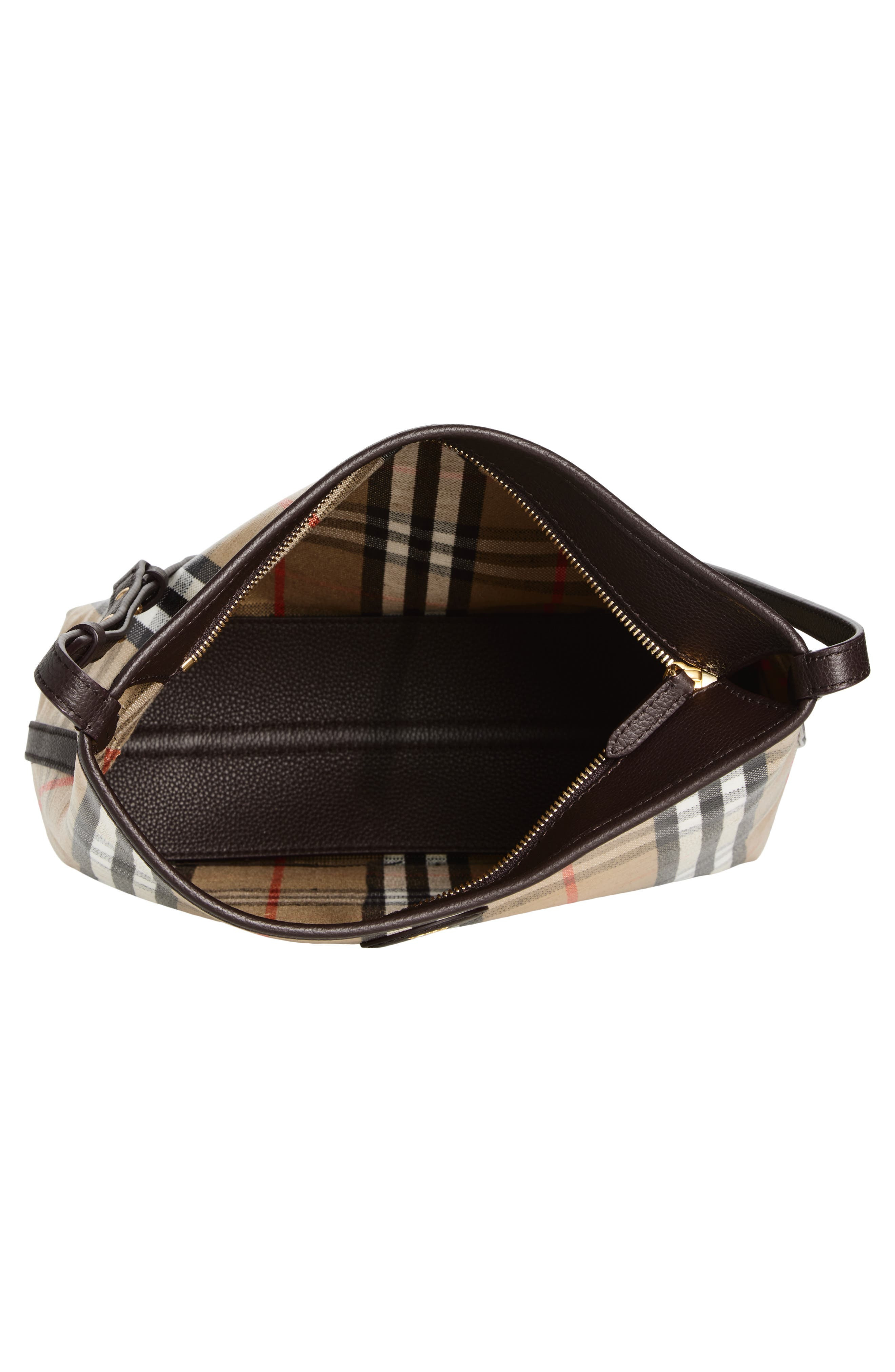 burberry Small Highlands Coated Canvas Crossbody Bag in Sand at Nordstrom - 4