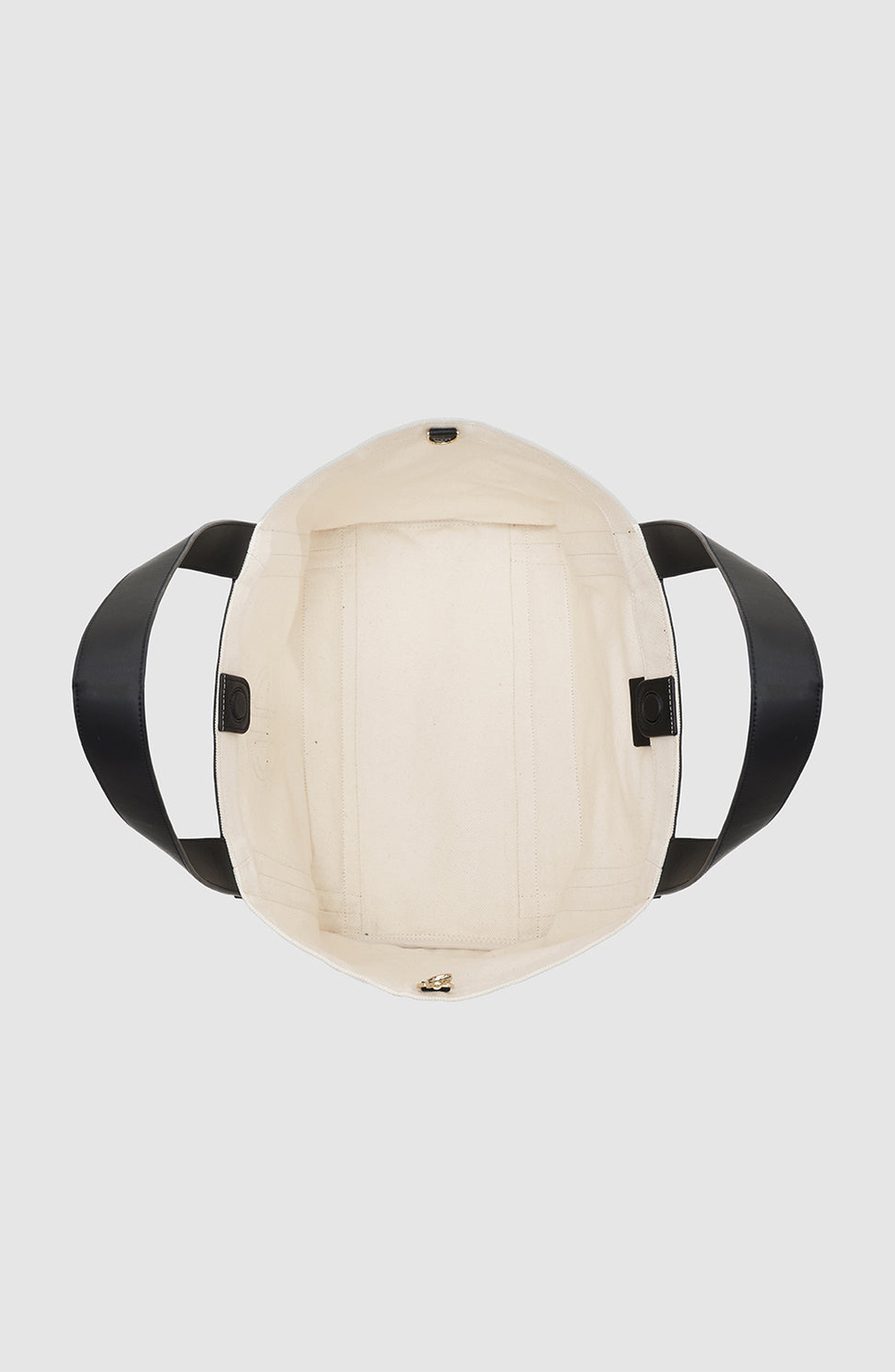 ANINE BING Cara Tote in Natural Canvas /Black at Nordstrom - 8
