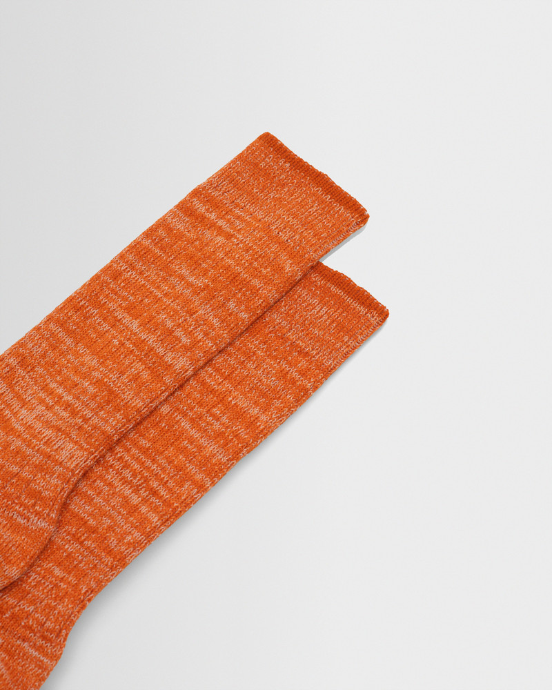 Wax London Sandwell - Orange Twisted Cotton Socks outlook