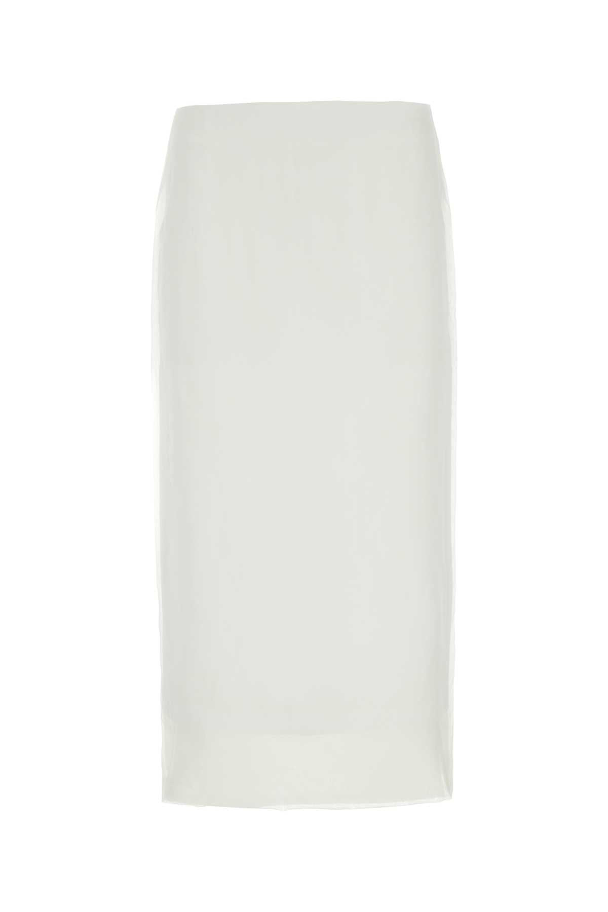 Sportmax Women White Silk Aceti1234 Skirt - 1