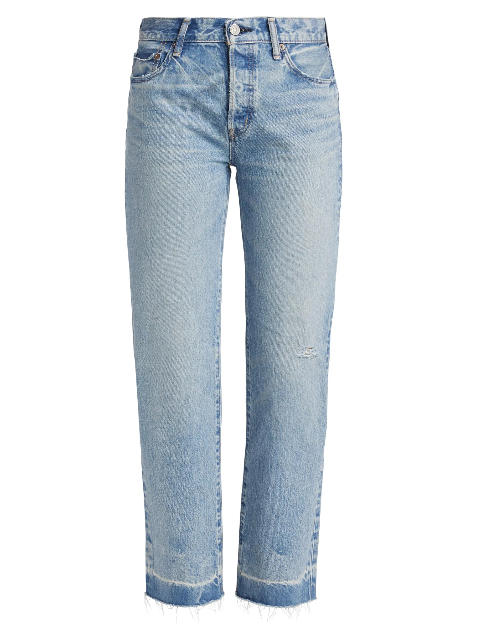 Women's Princeton Straight Mid-Rise Jeans - Light Blue - 1