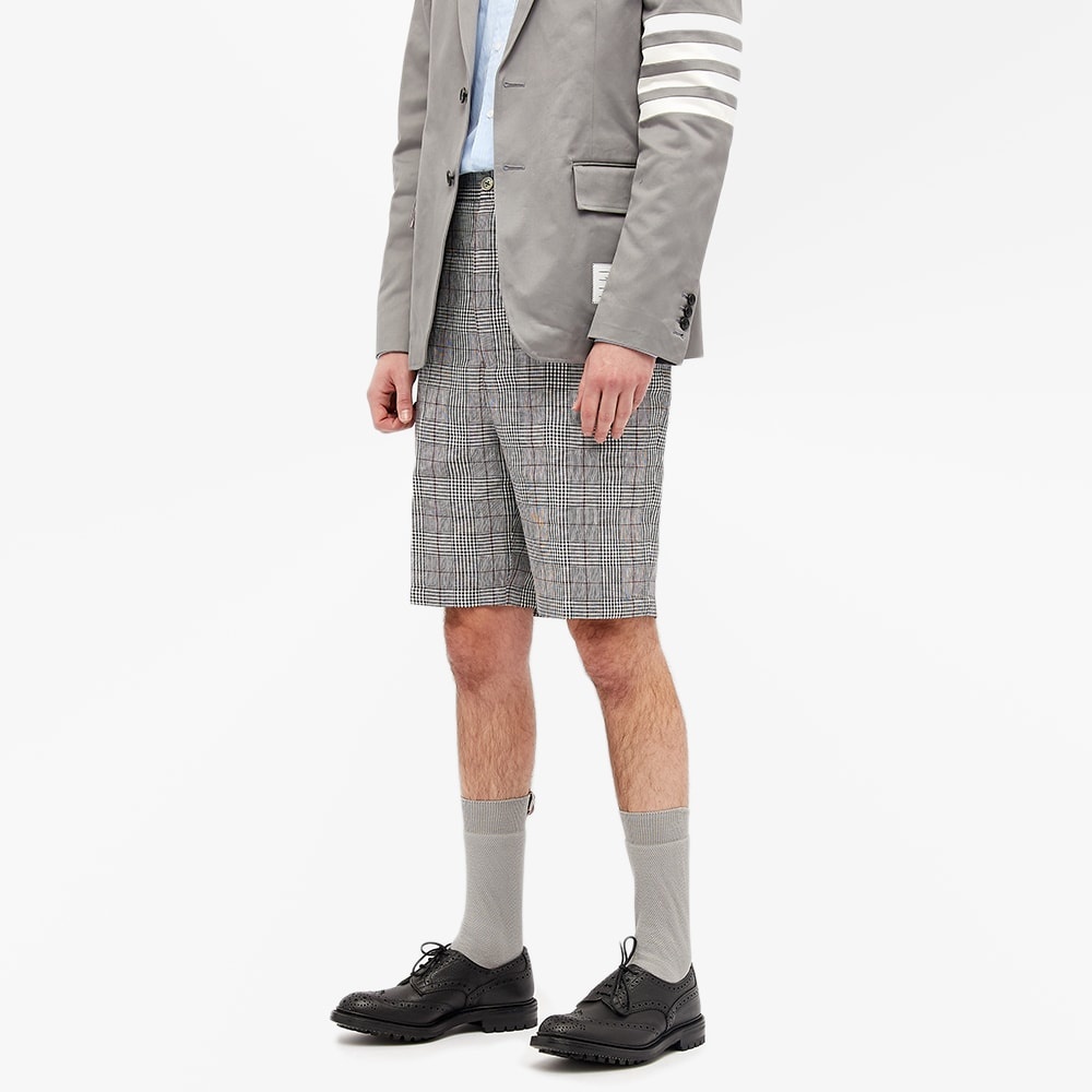 Thom Browne Crisp Check Linen Short - 5