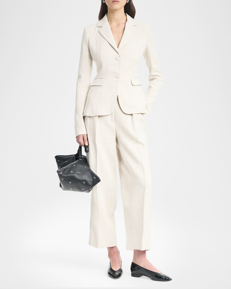 Altuzarra Fenice Slim Linen-Cotton Blazer outlook