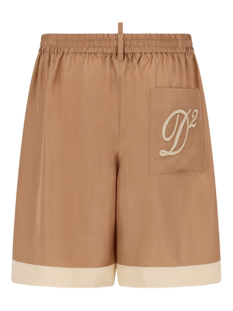 DSQUARED2 logo-patch logo shorts outlook